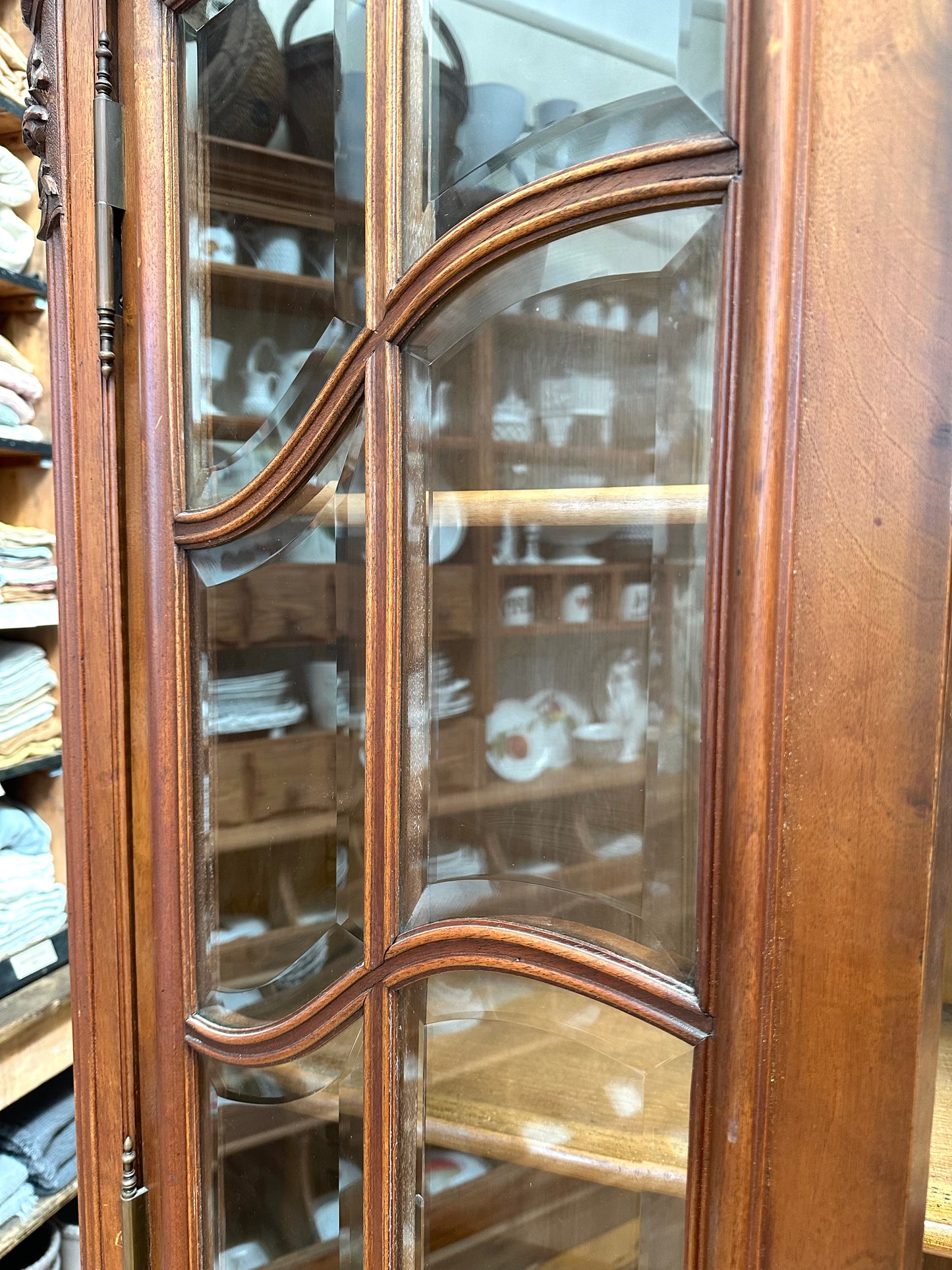 Antique French Large Double Door Vitrine
