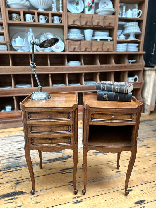 Antique French Pair of Bedside Tables