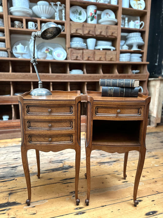 Antique French Pair of Bedside Tables