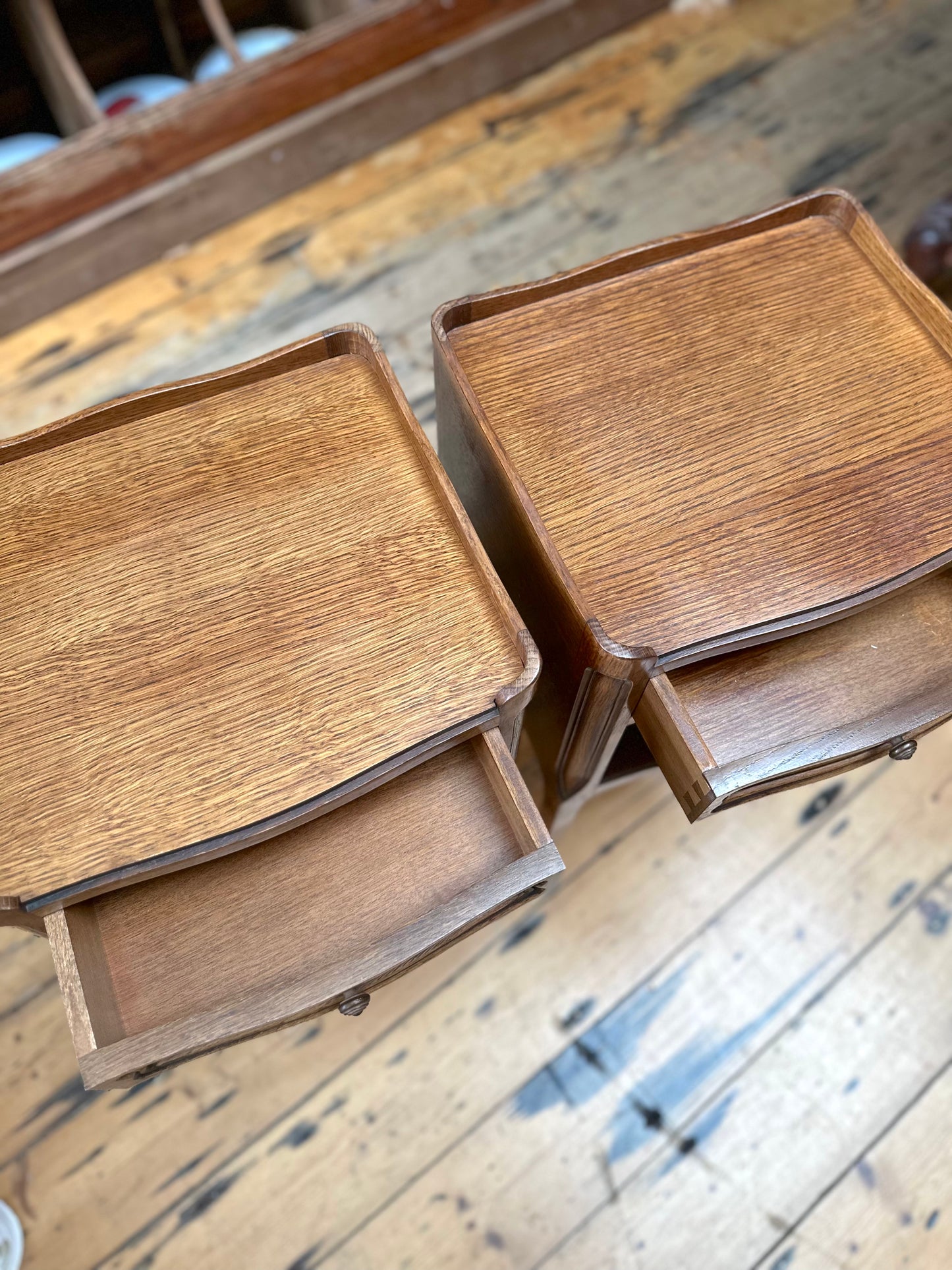 Antique French Pair of Bedside Tables