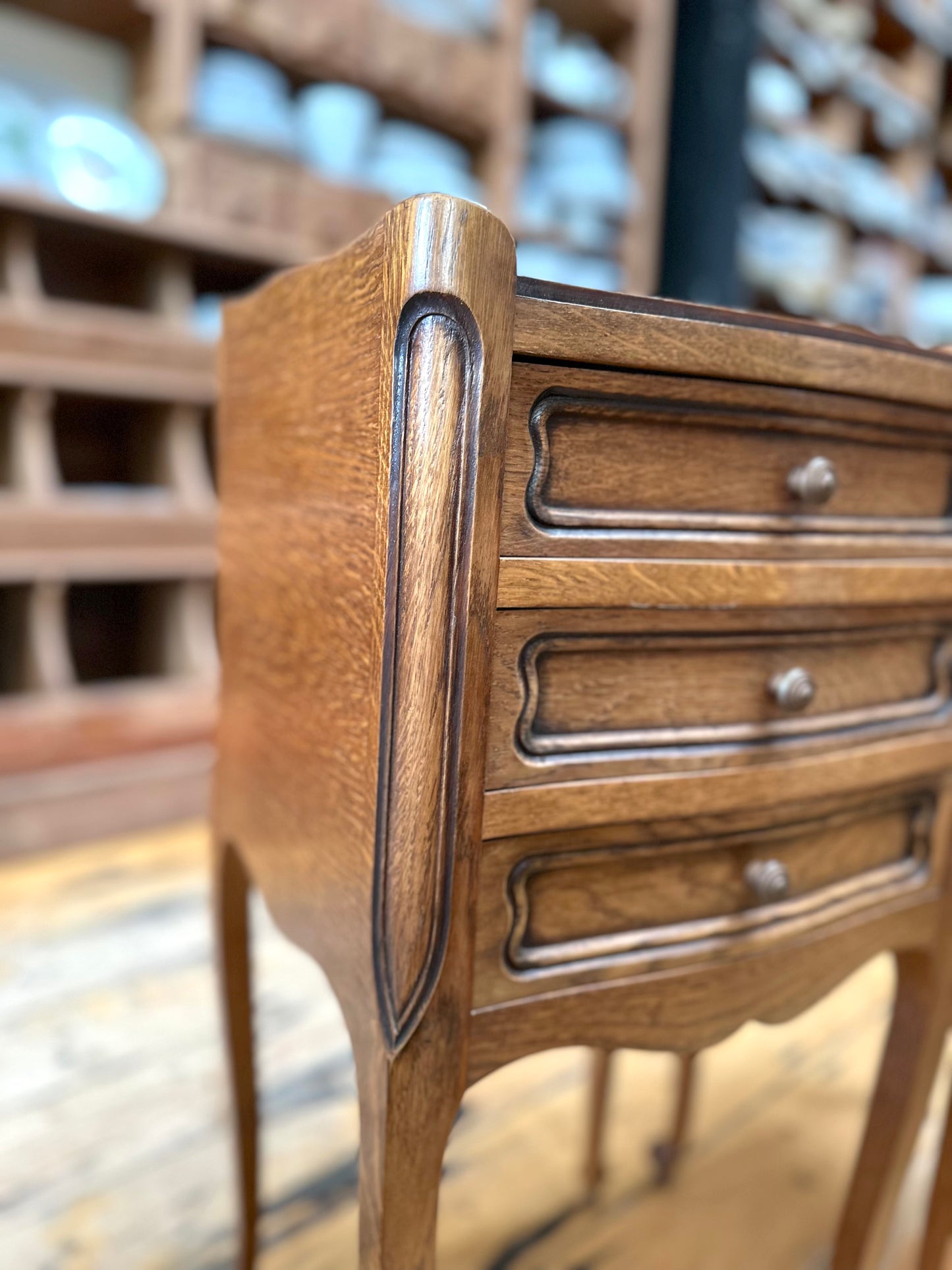 Antique French Pair of Bedside Tables