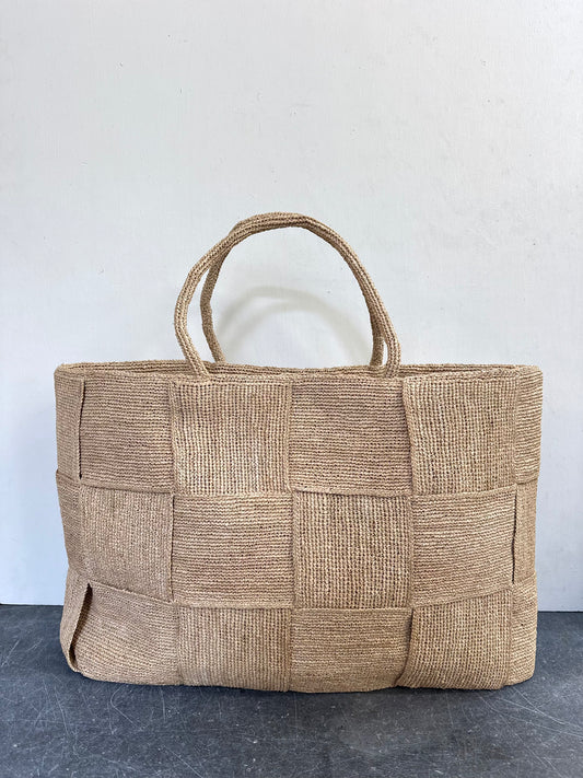 Sophie Digard Large Raffia Woven Bag - Natural