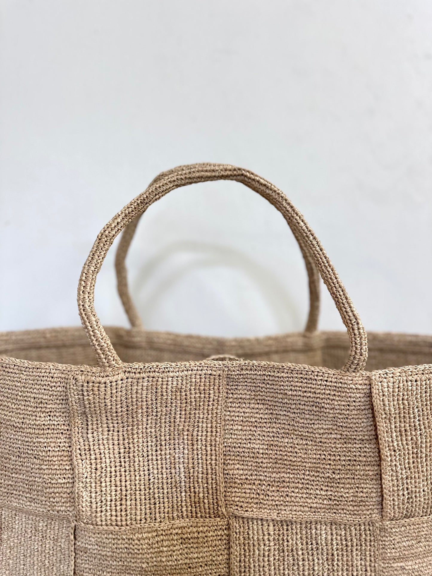 Sophie Digard Large Raffia Woven Bag - Natural