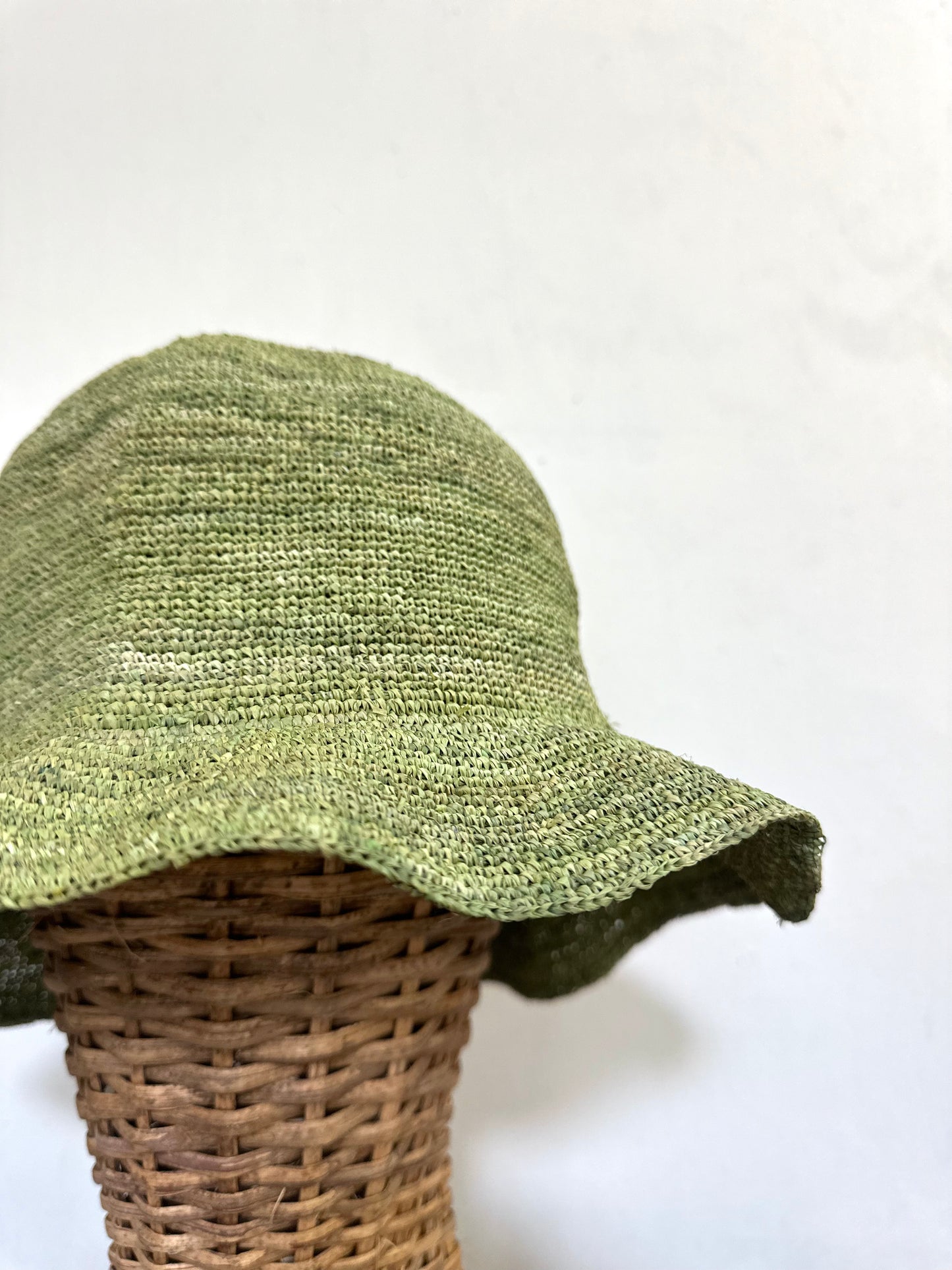 Sophie Digard Raffia Hat - Green