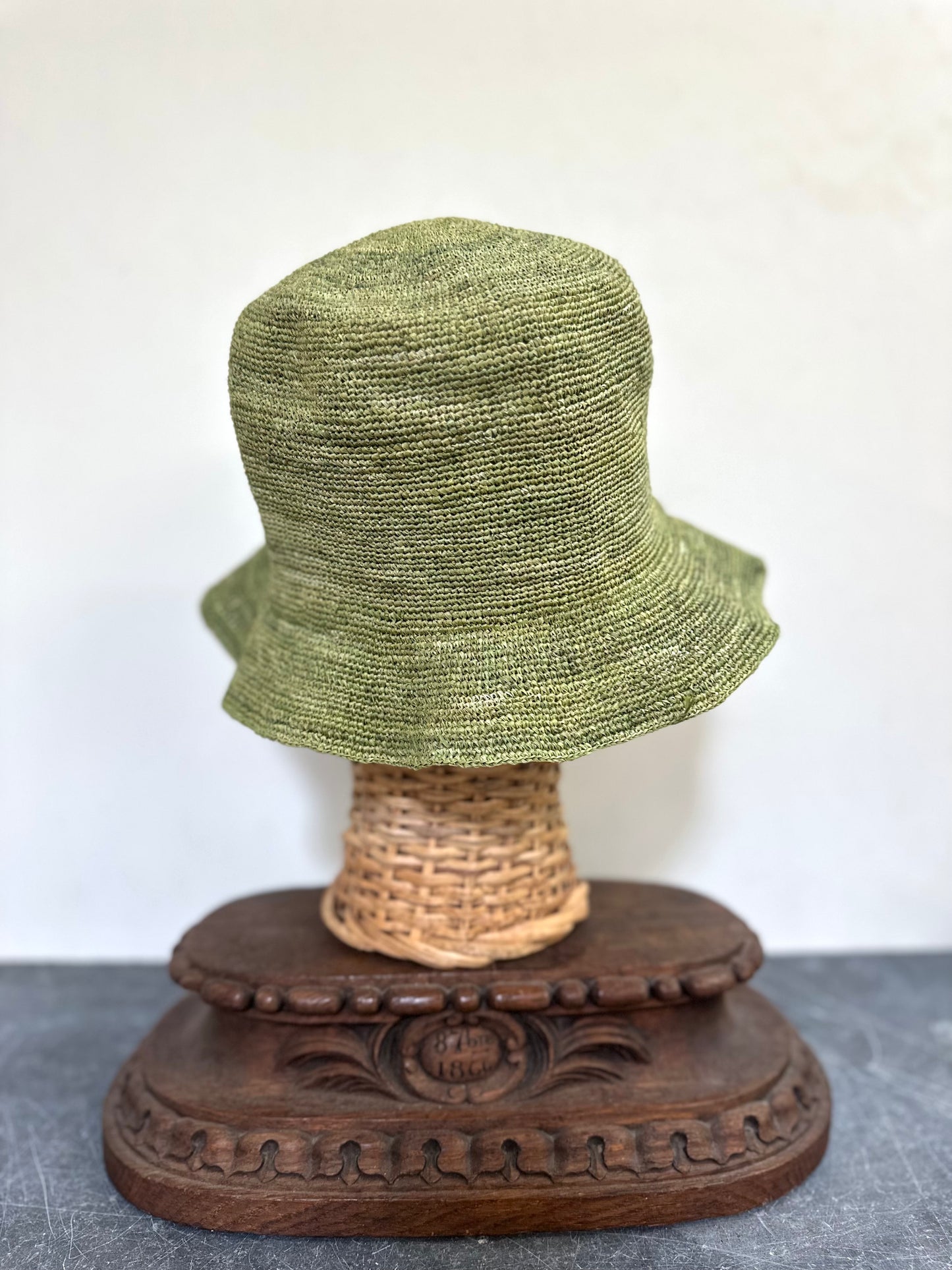 Sophie Digard Raffia Hat - Green