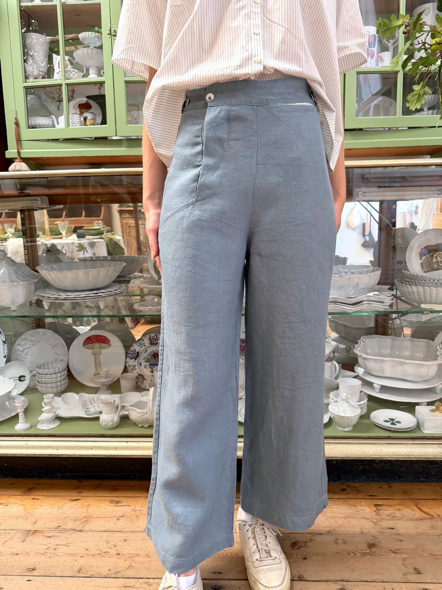 Sula Hem Pants - Blue