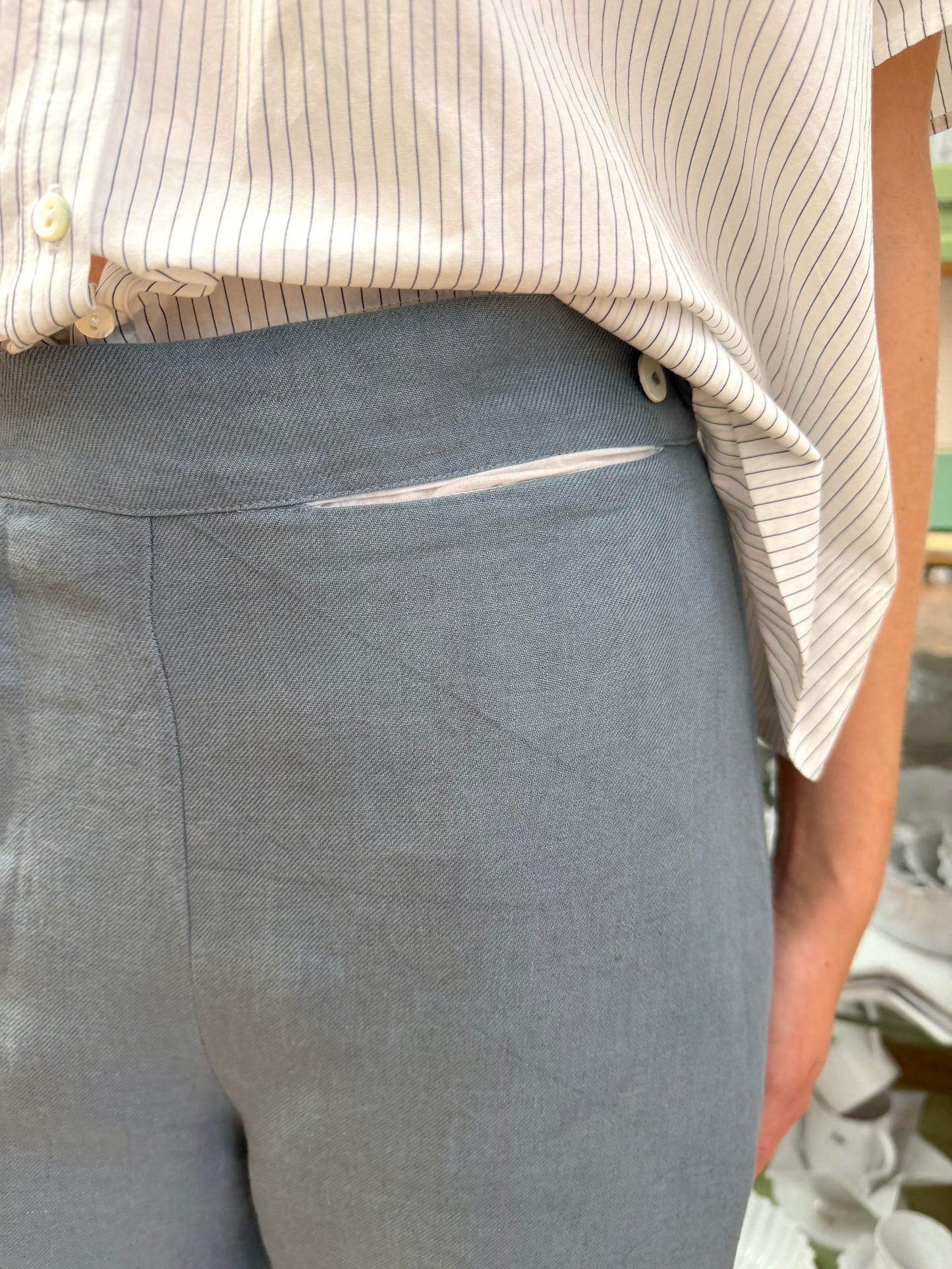 Sula Hem Pants - Blue
