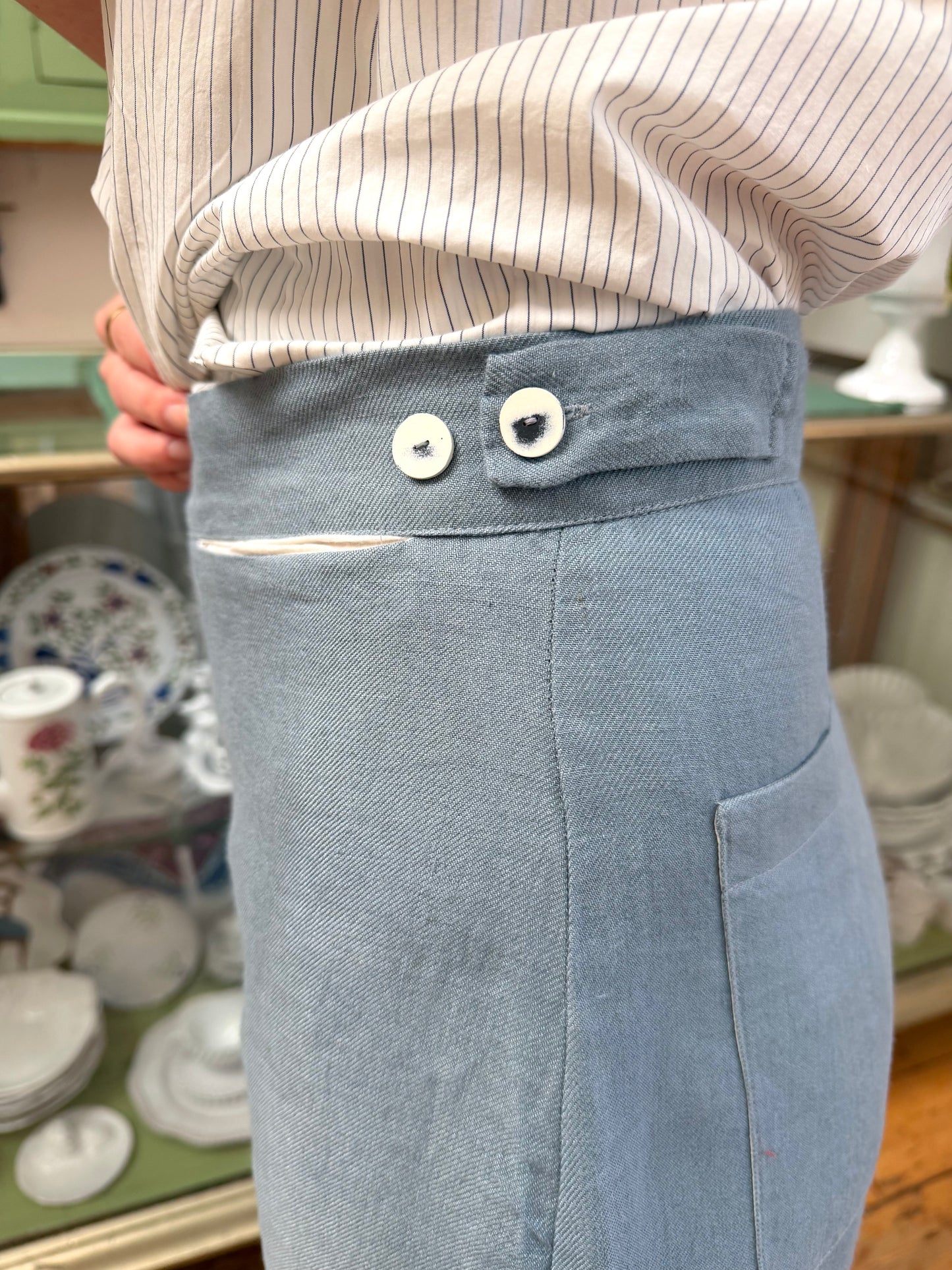 Sula Hem Pants - Blue