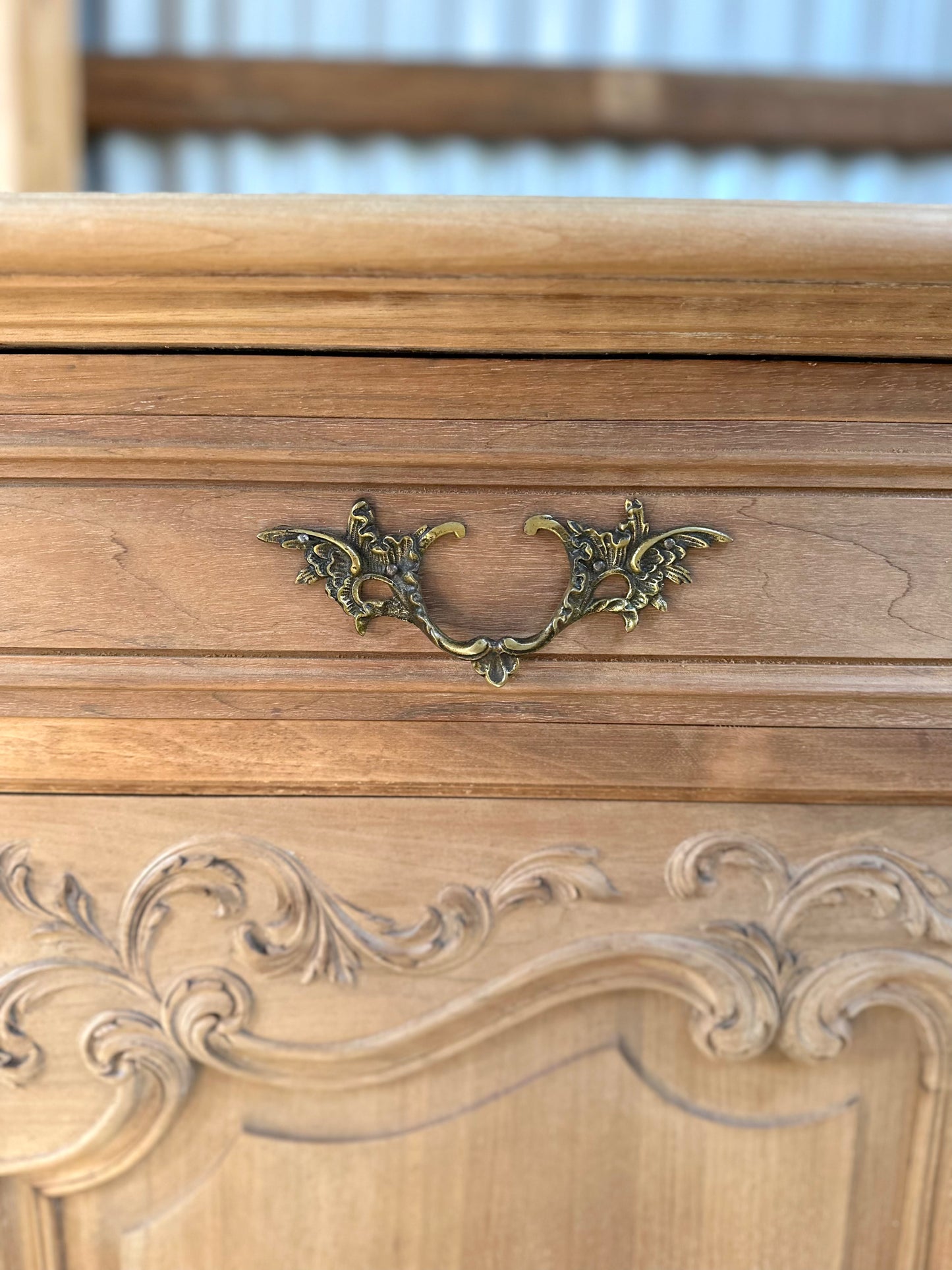 Antique French walnut 4 Door Sideboard