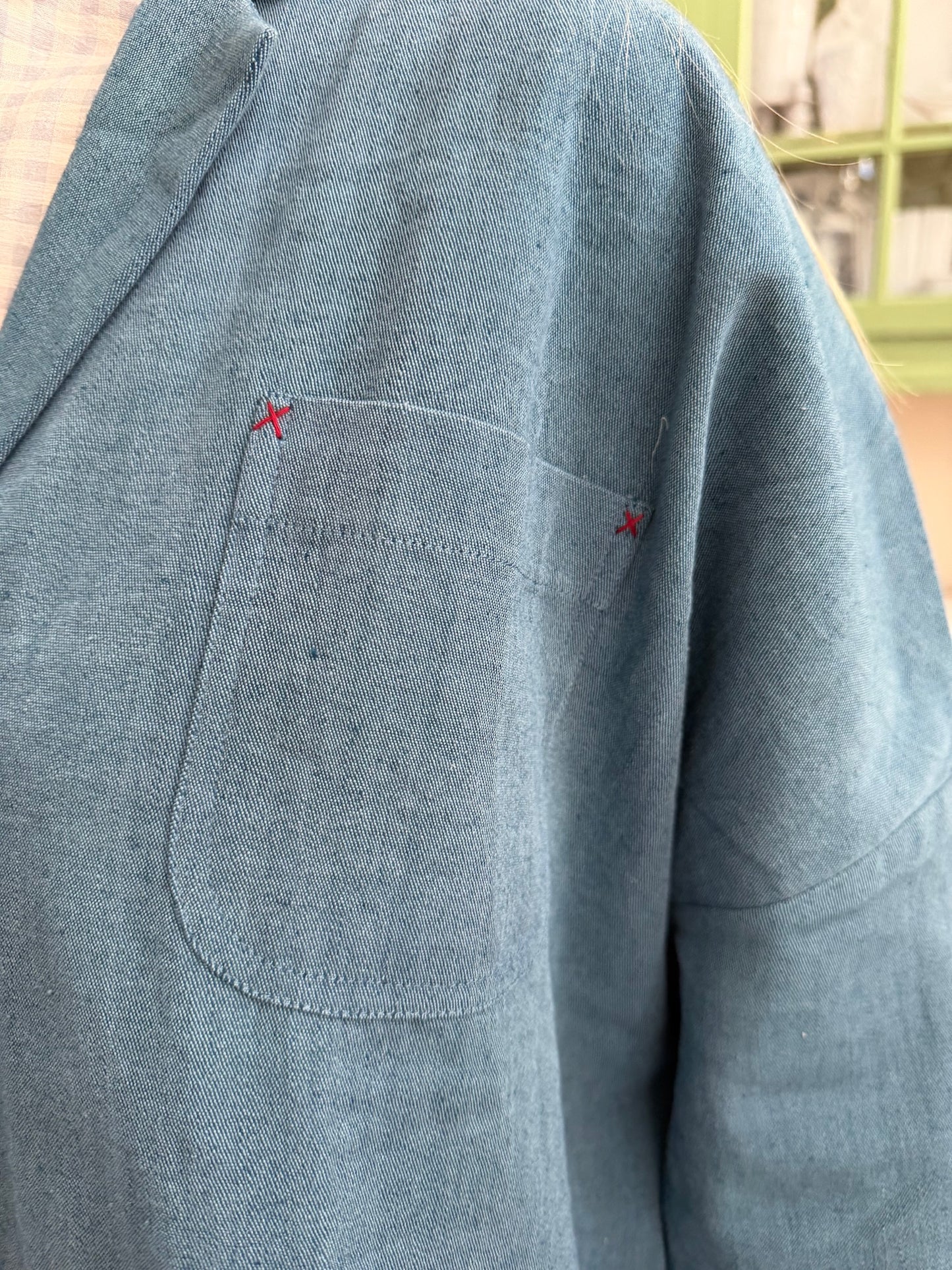 Runaway Bicycle Boxy Jacket - Blue