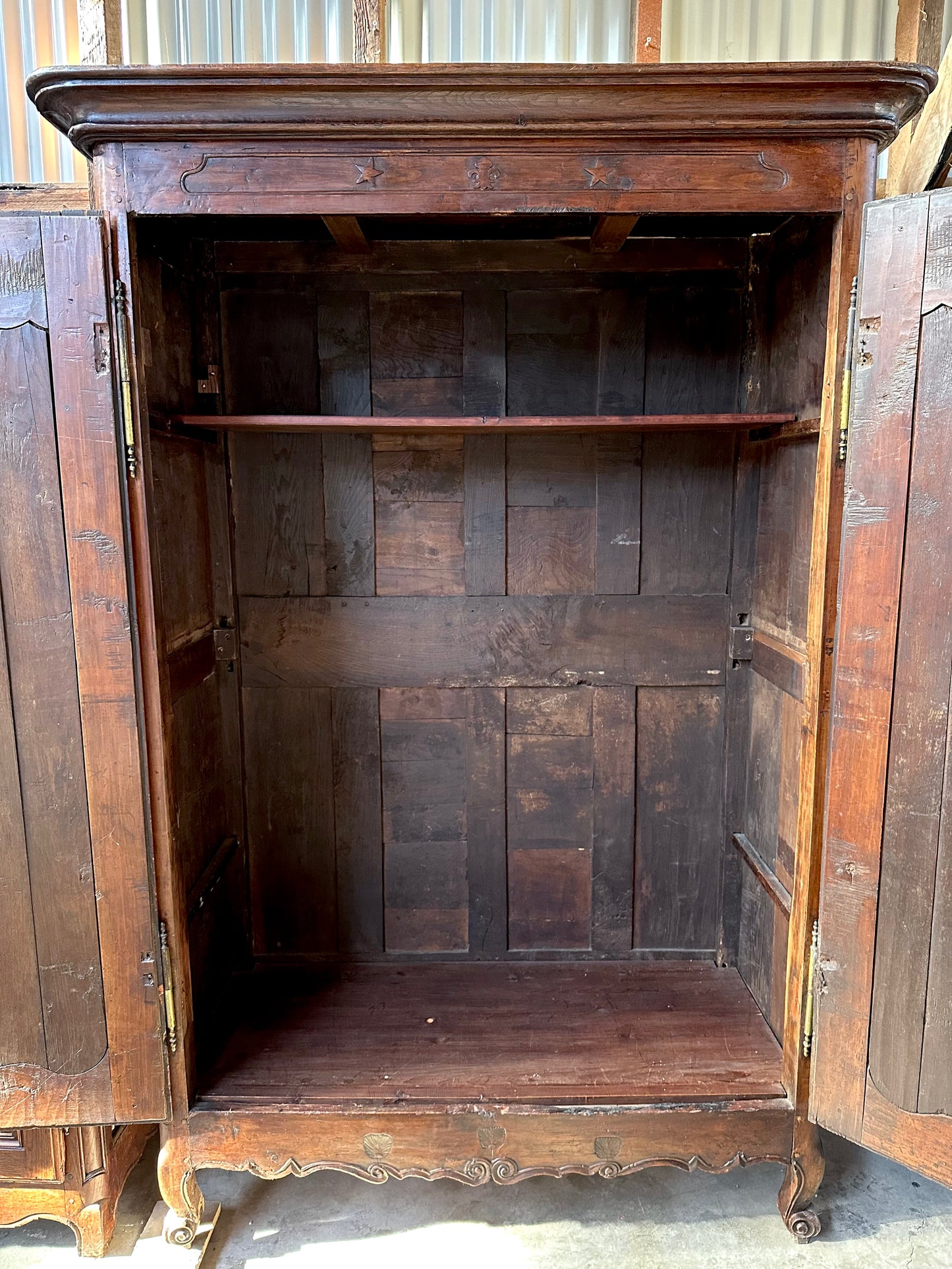 Antique French Oak 1700s Armoire