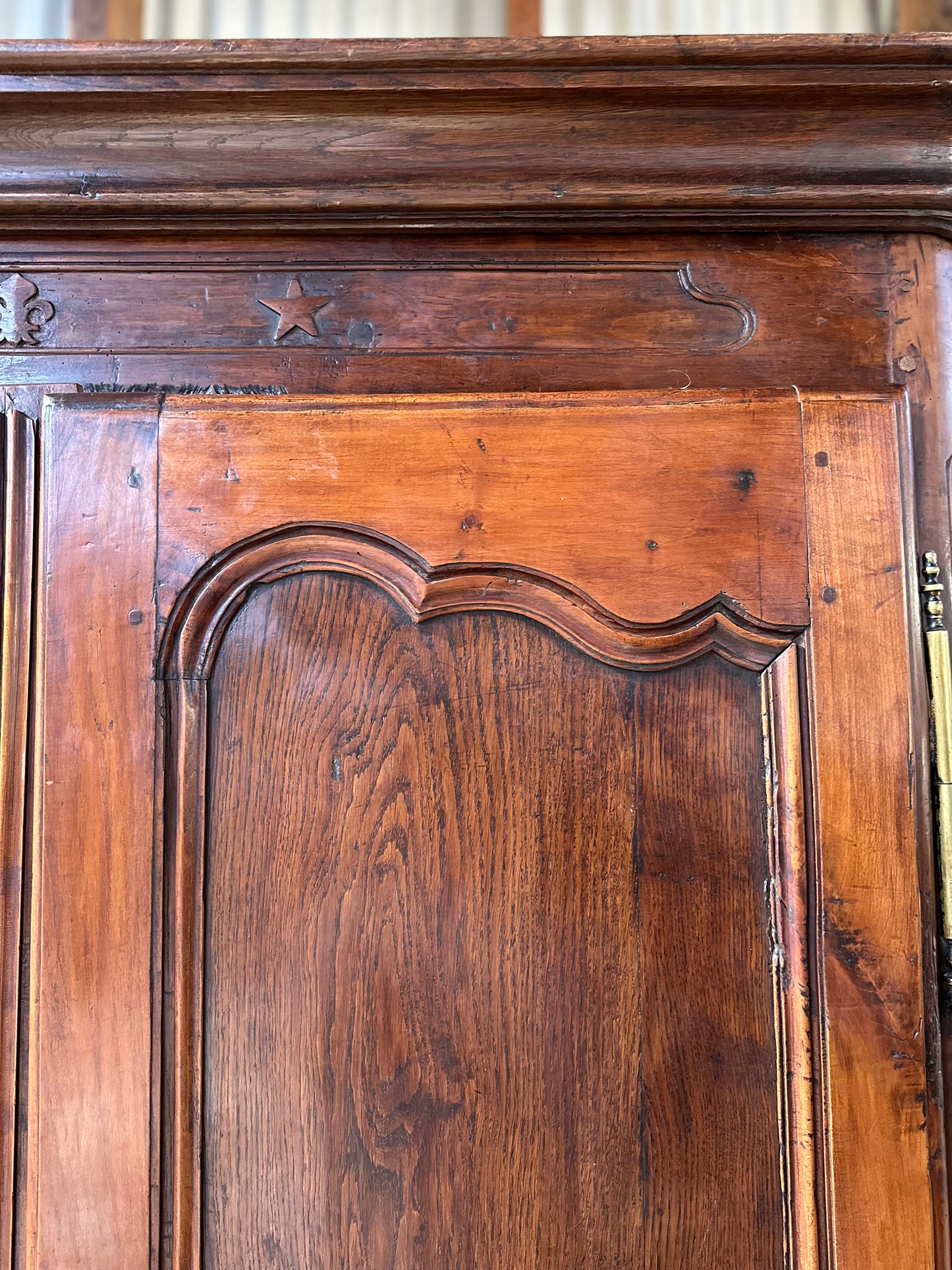 Antique French Oak 1700s Armoire