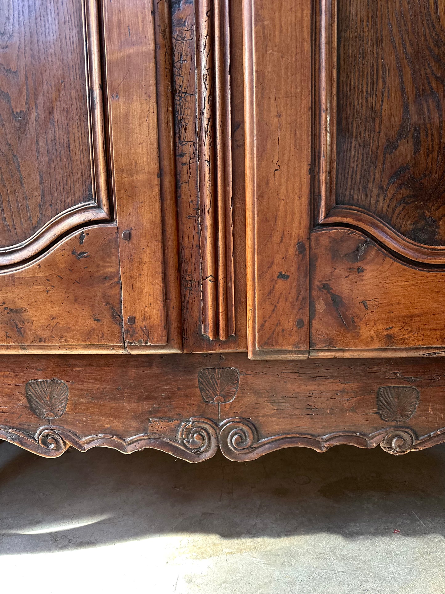 Antique French Oak 1700s Armoire