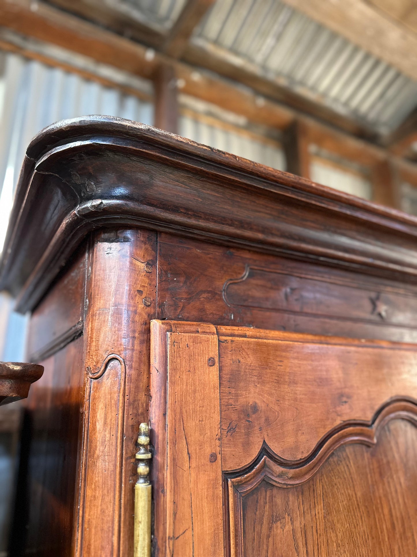 Antique French Oak 1700s Armoire