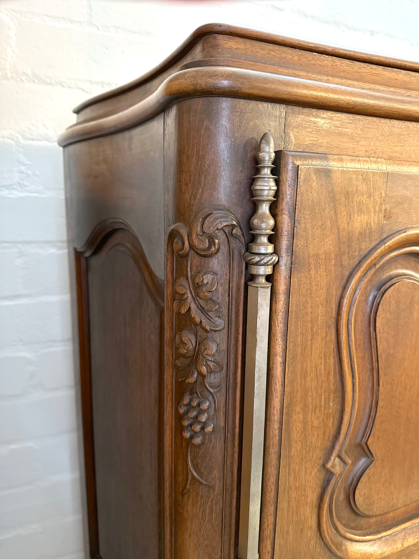 Antique French Small 4 Door And 4 Drawer Cupboard