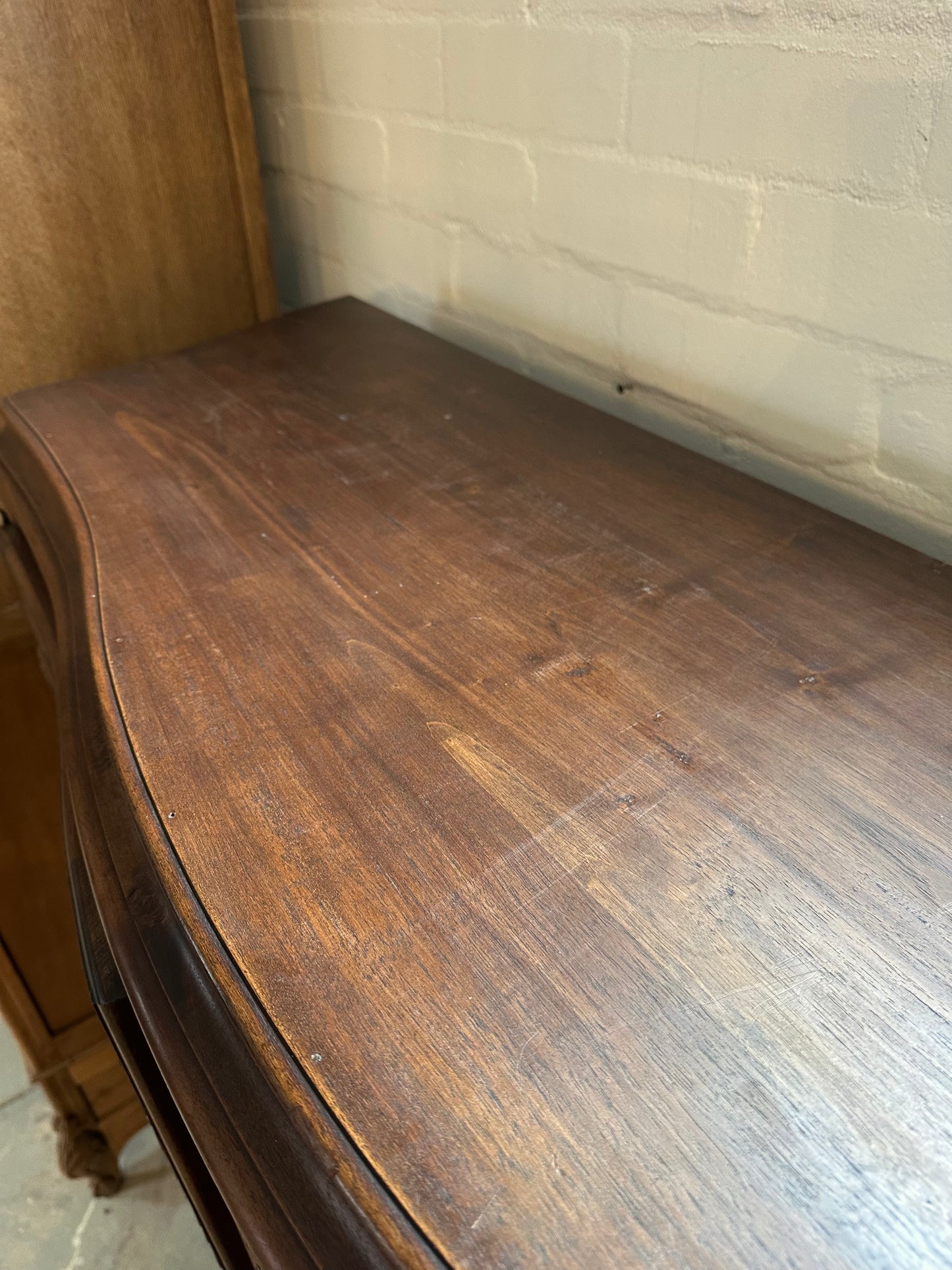 Antique French Small 4 Door And 4 Drawer Cupboard