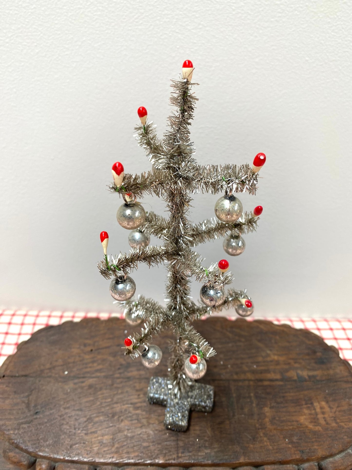 Silver Tinsel Trees - Nostalgic German Christmas Ornaments