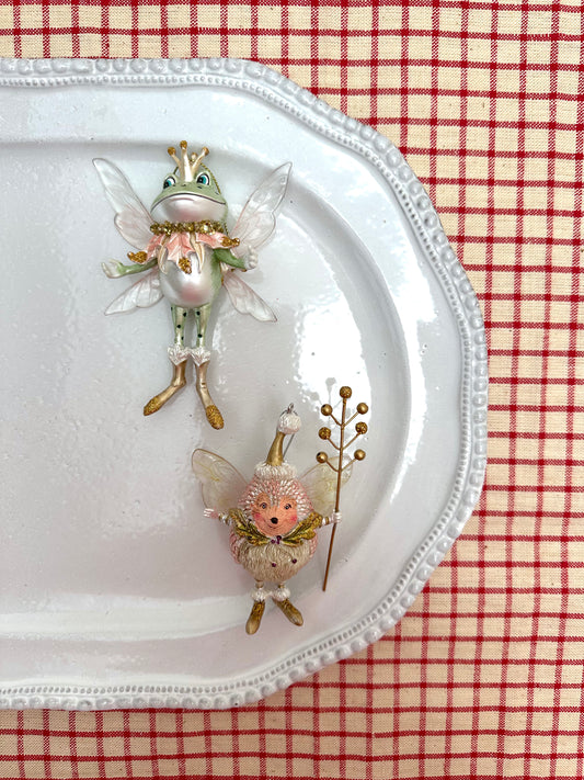 Frog And Hedgehog With Wings - Christmas Ornament Sets