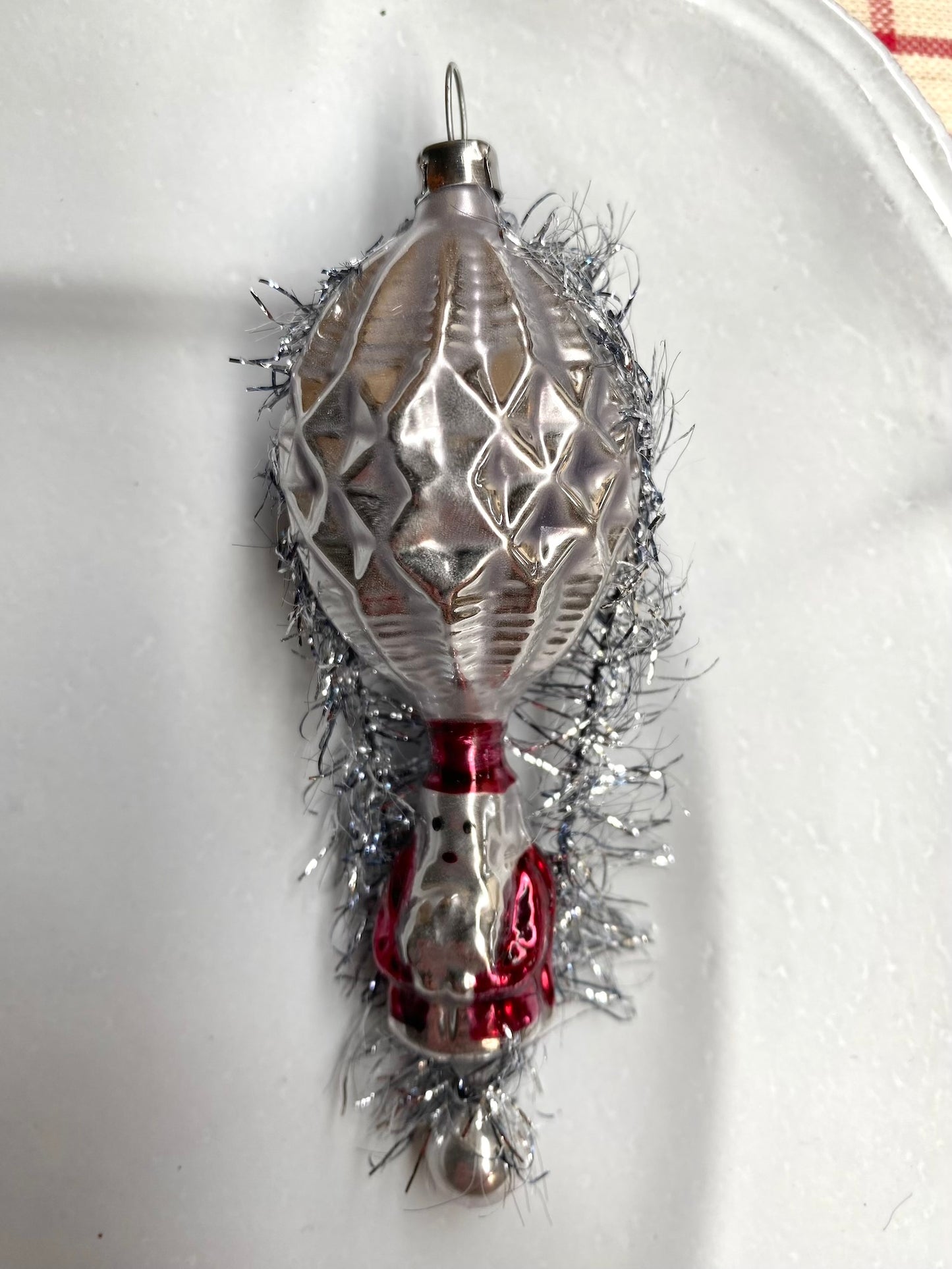 Hot Air Balloon Santa - Nostalgic German Christmas Ornament