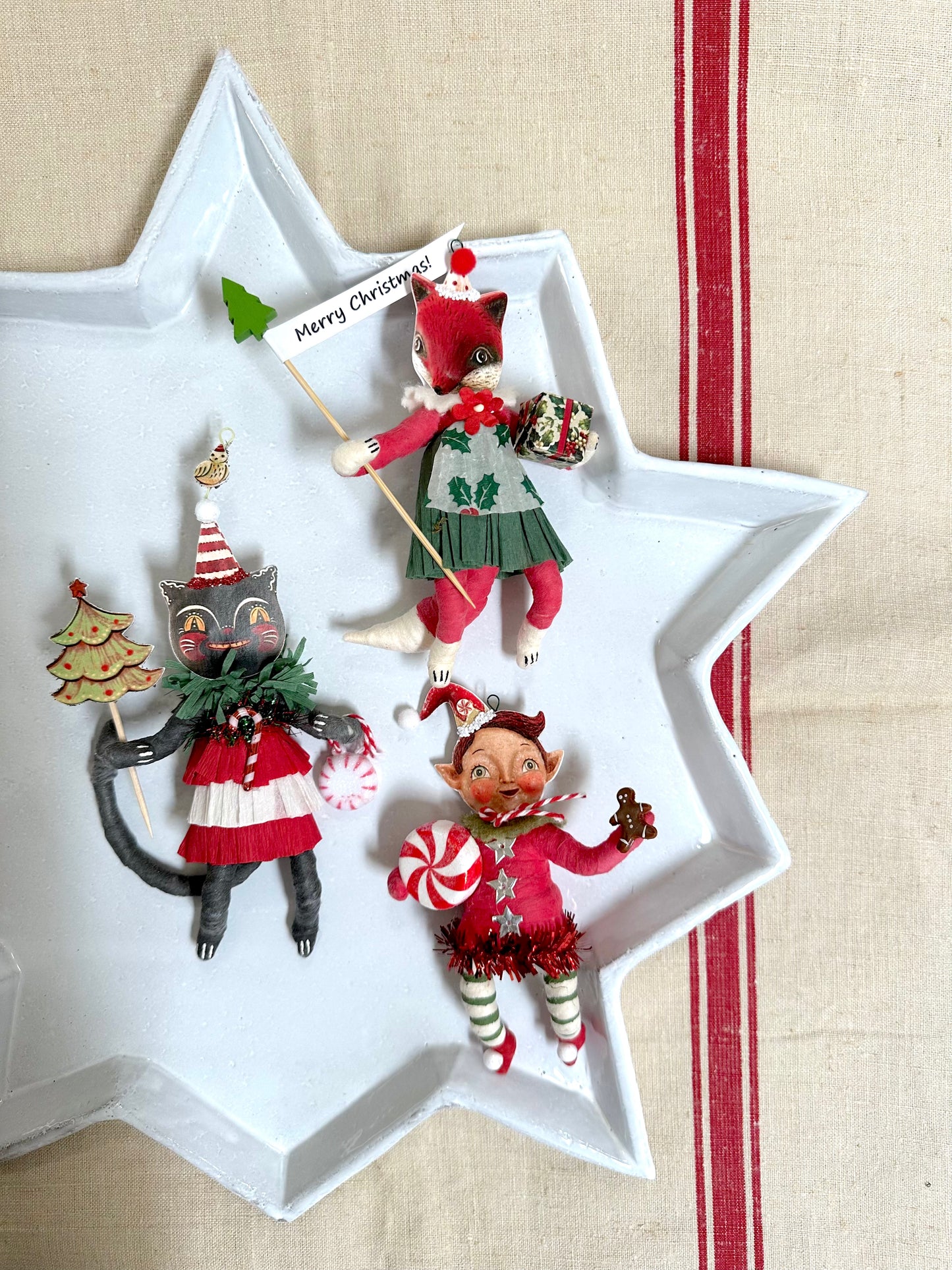 Vintage by Crystal Handspun Cotton Peppermint Parade