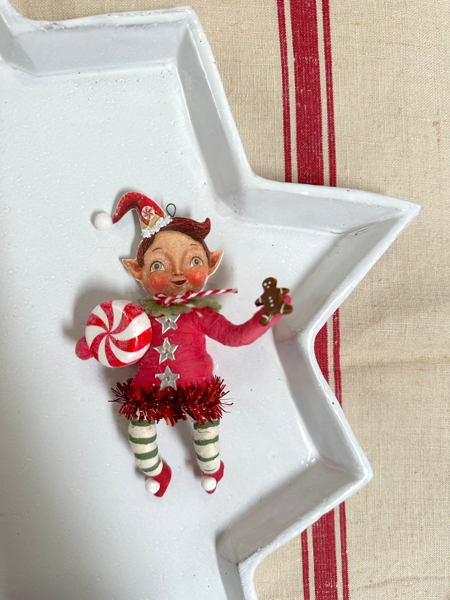 Vintage by Crystal Handspun Cotton Peppermint Parade