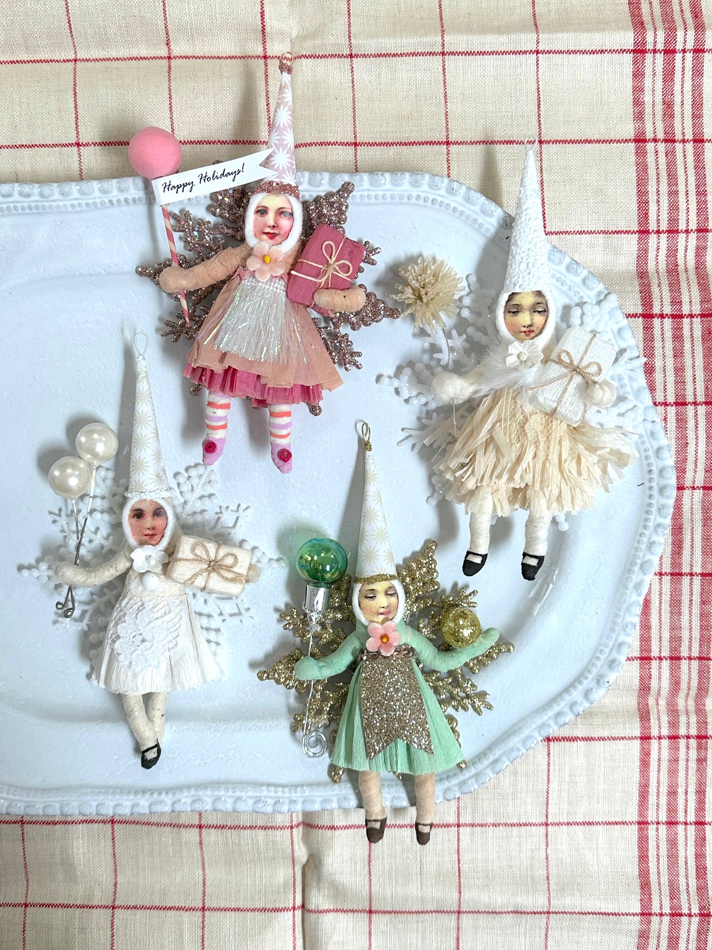 Vintage by Crystal Handspun Cotton Snowflake Children