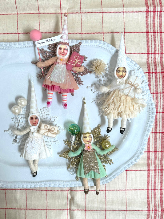 Vintage by Crystal Handspun Cotton Snowflake Children