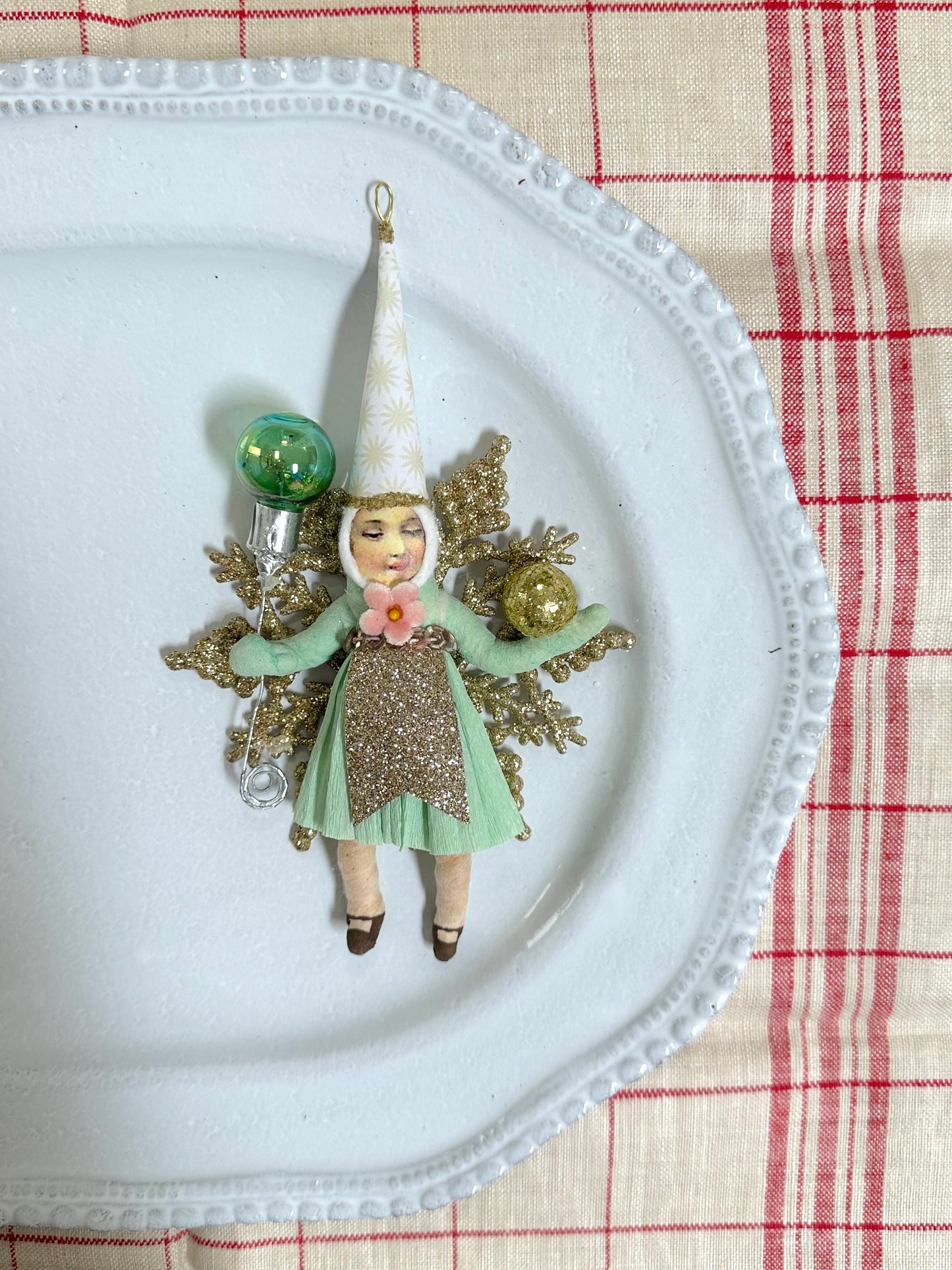 Vintage by Crystal Handspun Cotton Snowflake Children