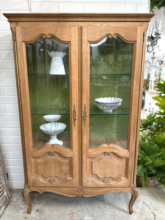 Antique French Double Door Vitrine