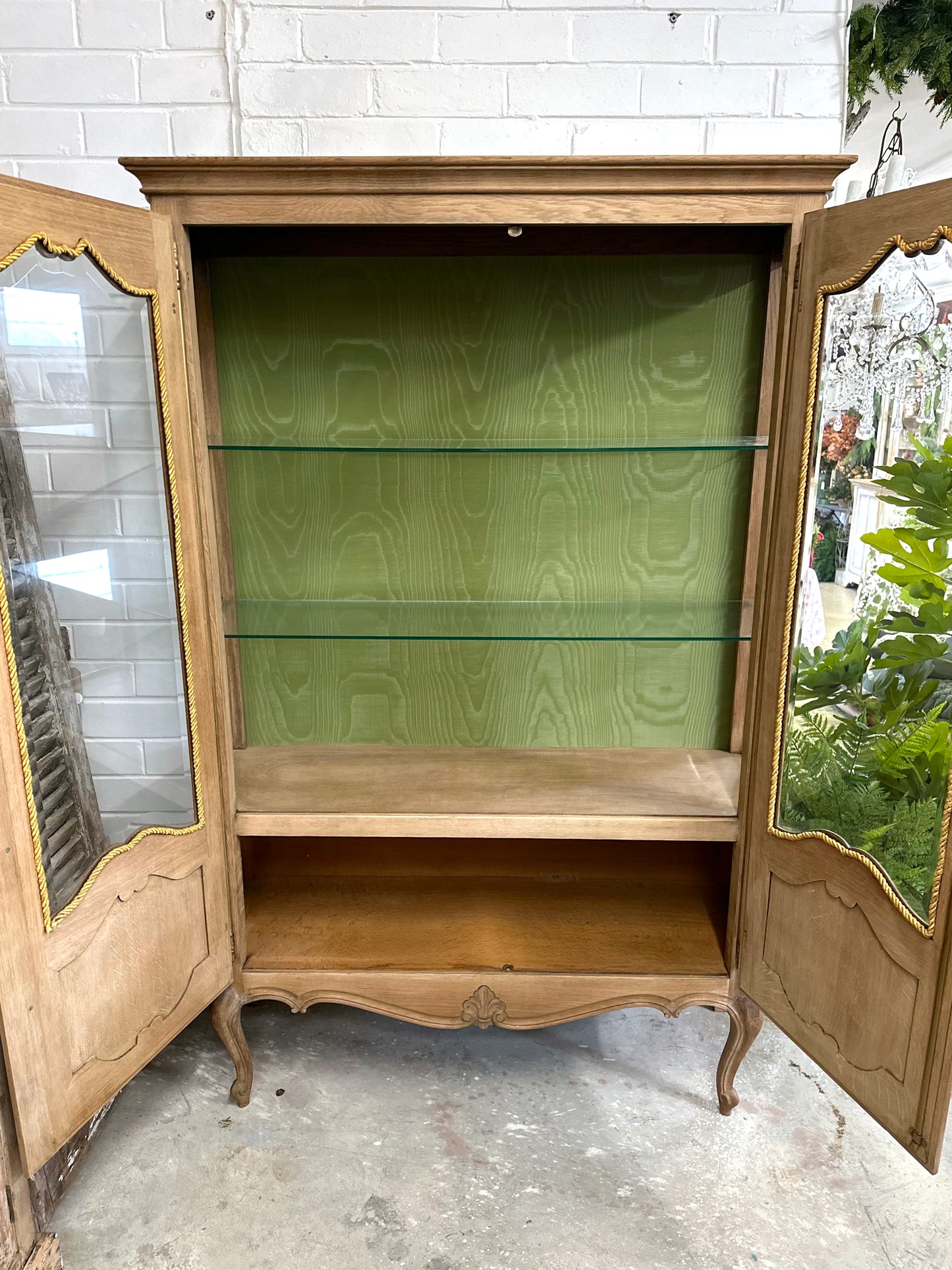 Antique French Double Door Vitrine