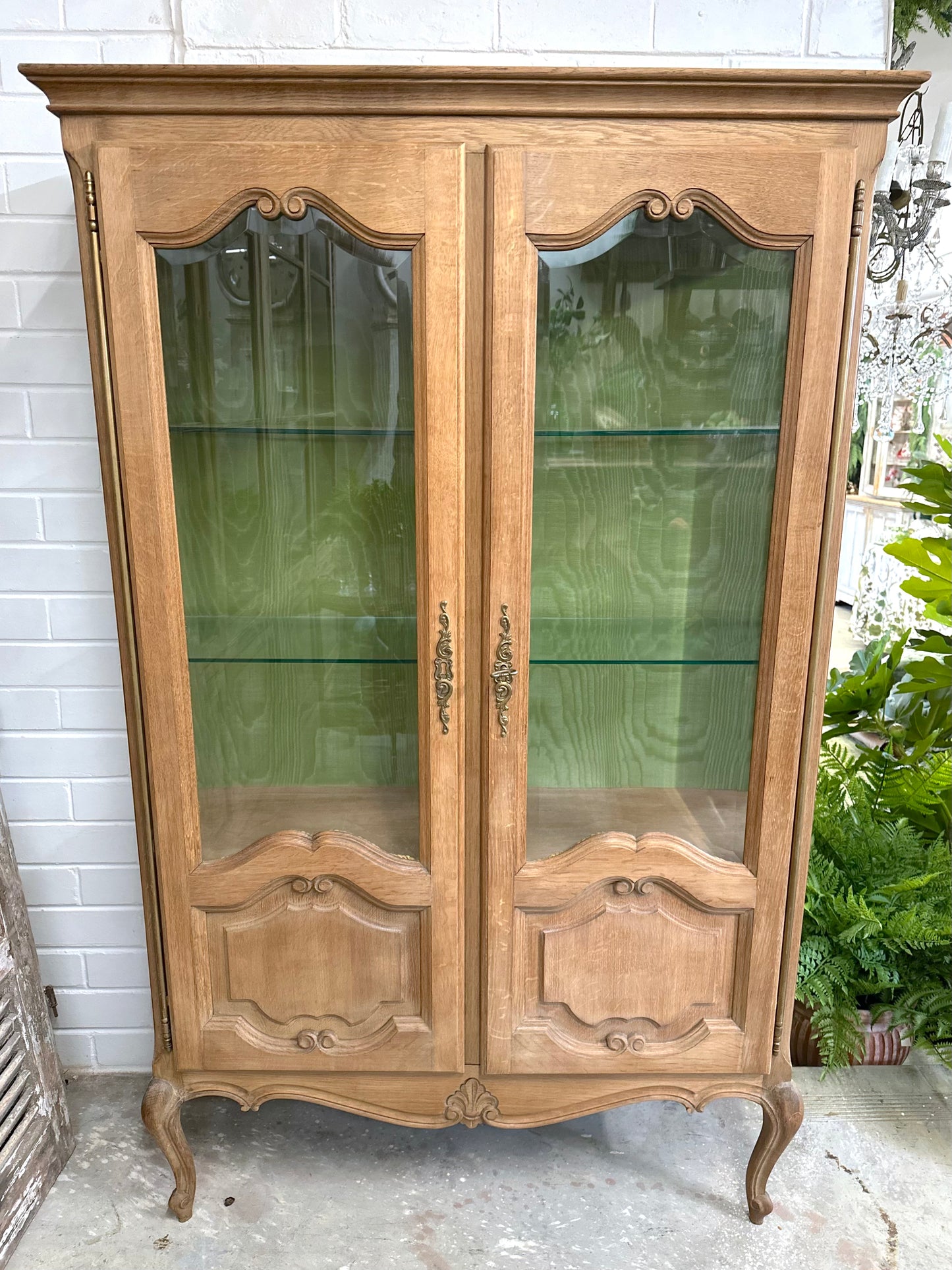 Antique French Double Door Vitrine