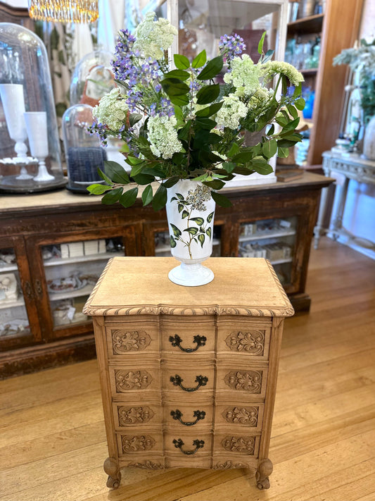 Antique French Oak 4 Drawer Commode