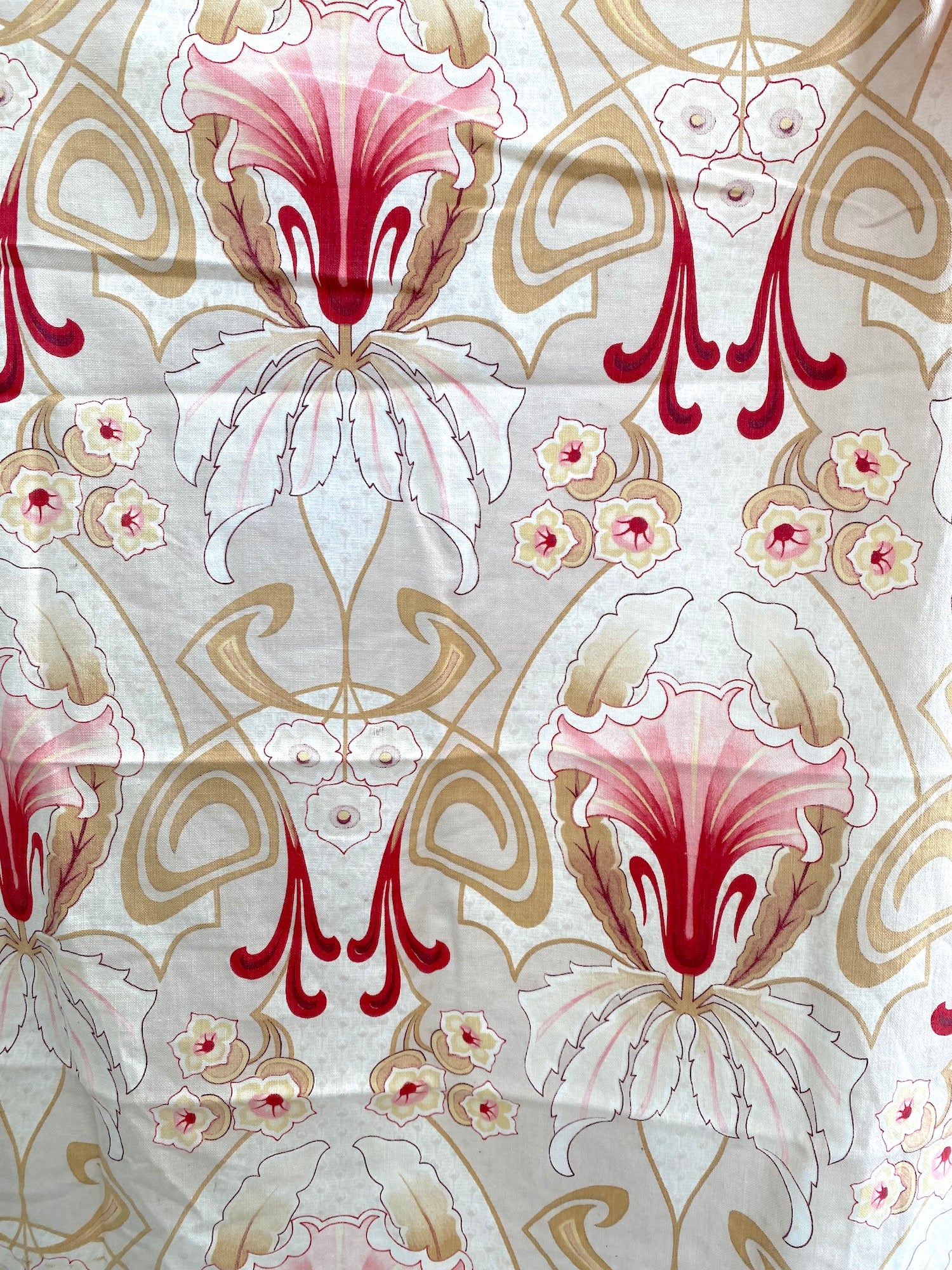 Vintage Art Deco Fabric Scraps photo