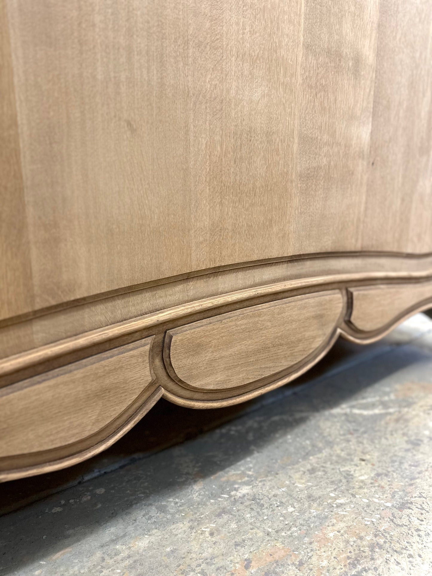 Antique French Louis XV Style Queen Size Bed