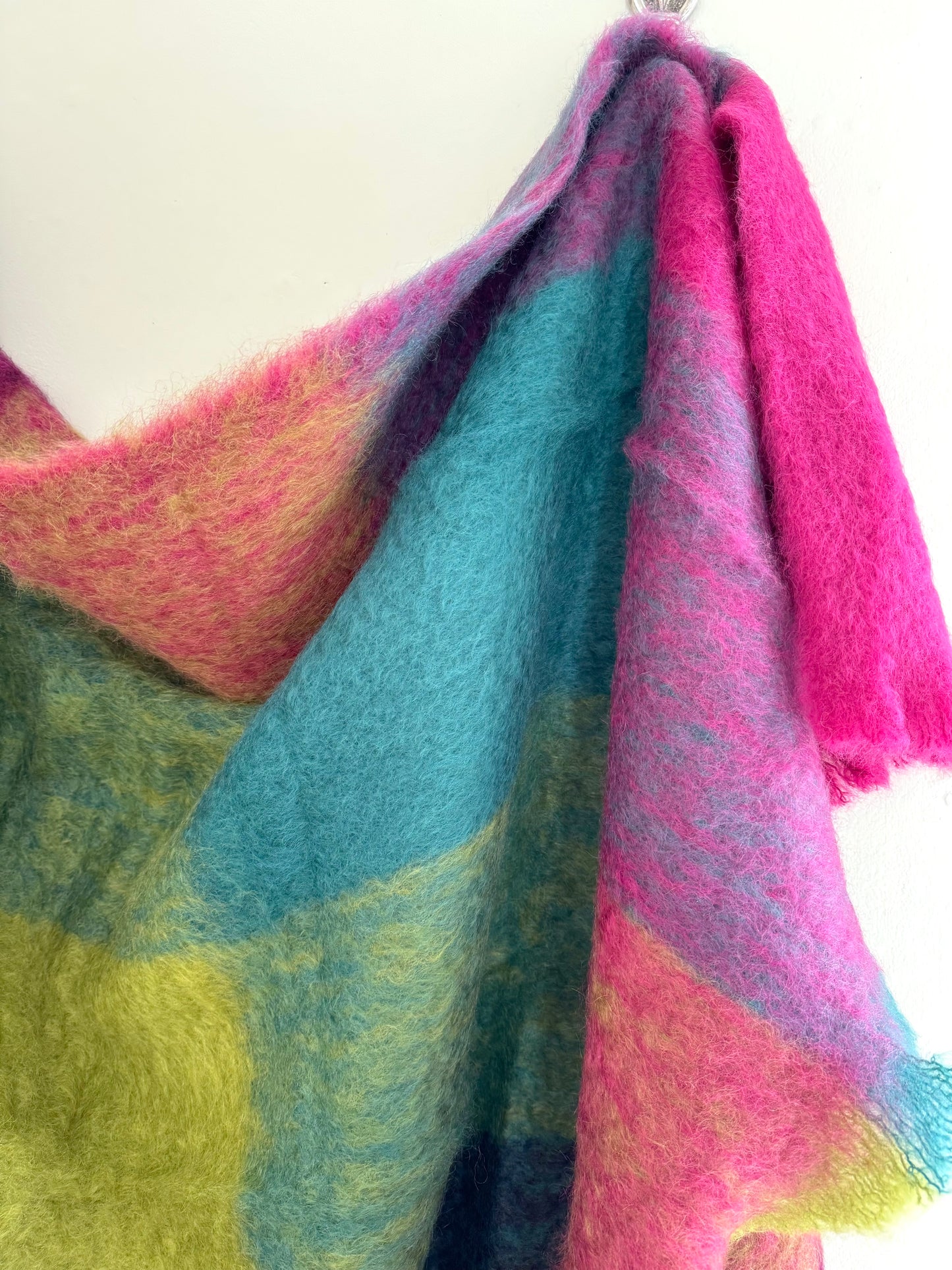 Mantas Ezcaray Multi Colour Mohair Blanket I