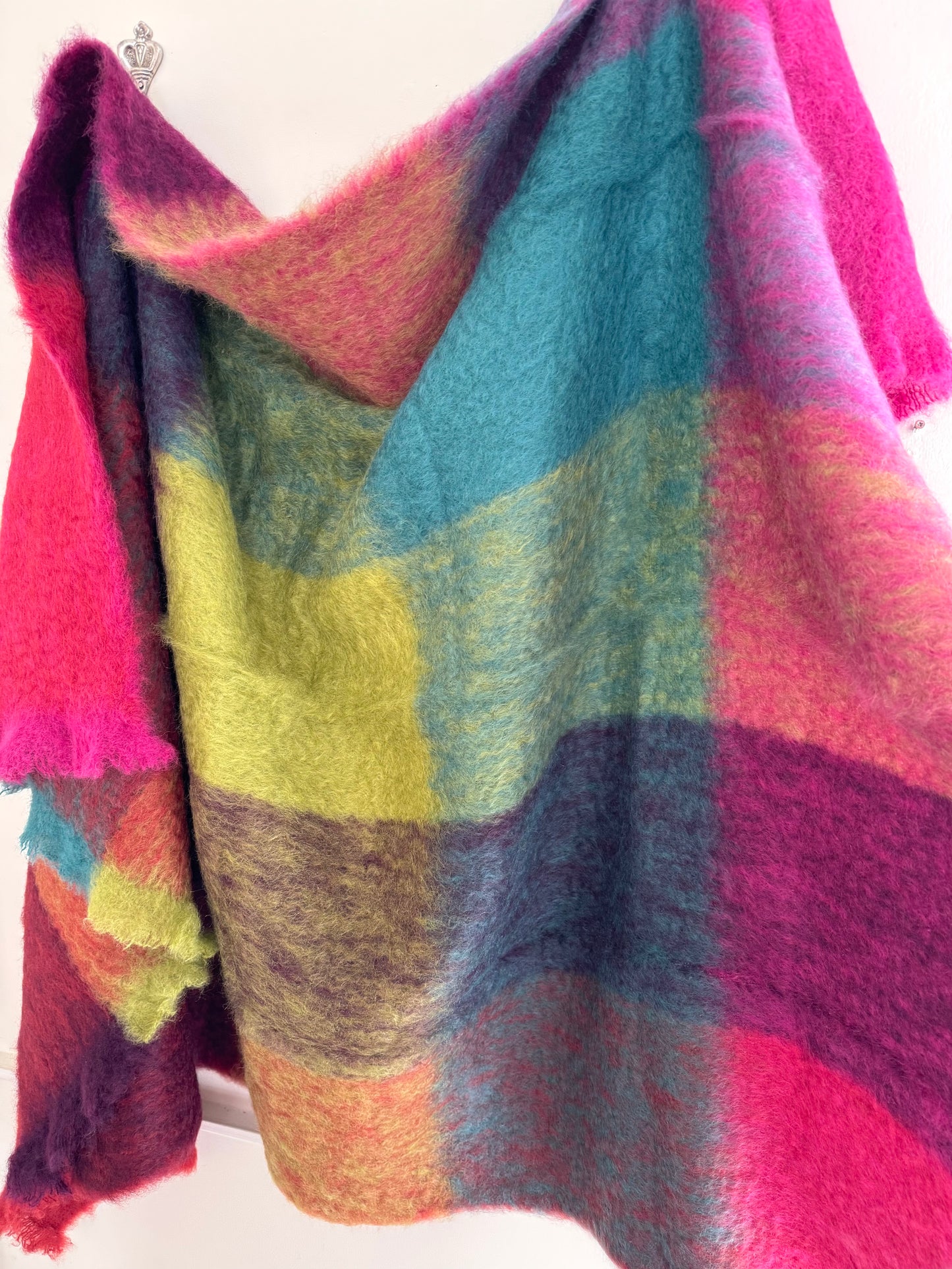 Mantas Ezcaray Multi Colour Mohair Blanket I