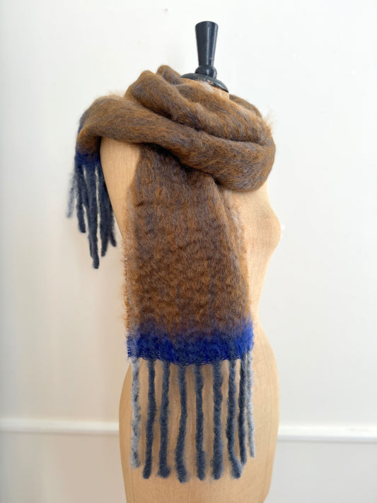 Mantas Ezcaray Chocolate Mohair Scarf