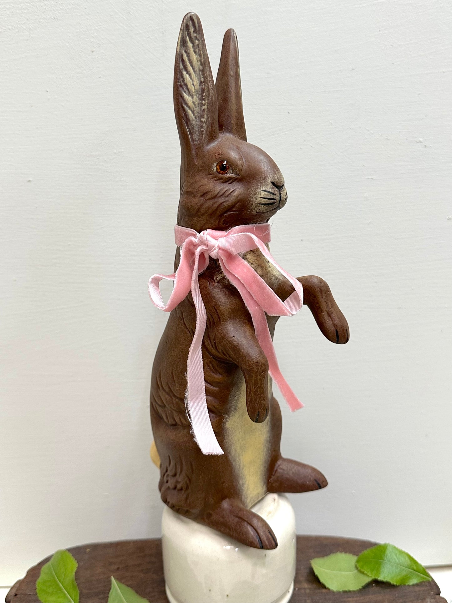 Handmade Papier-Mâché German Medium And Small Easter Rabbits