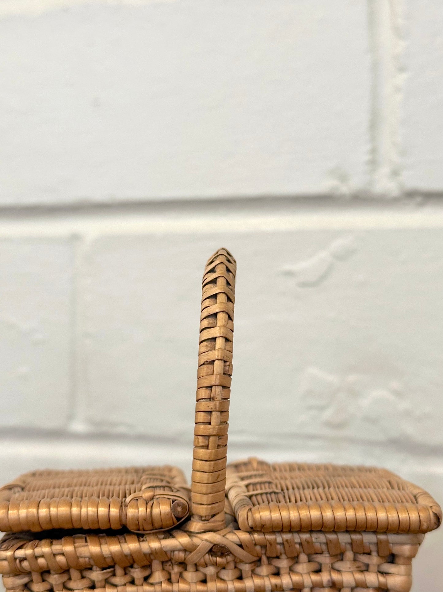 Antique French Petite Woven Basket