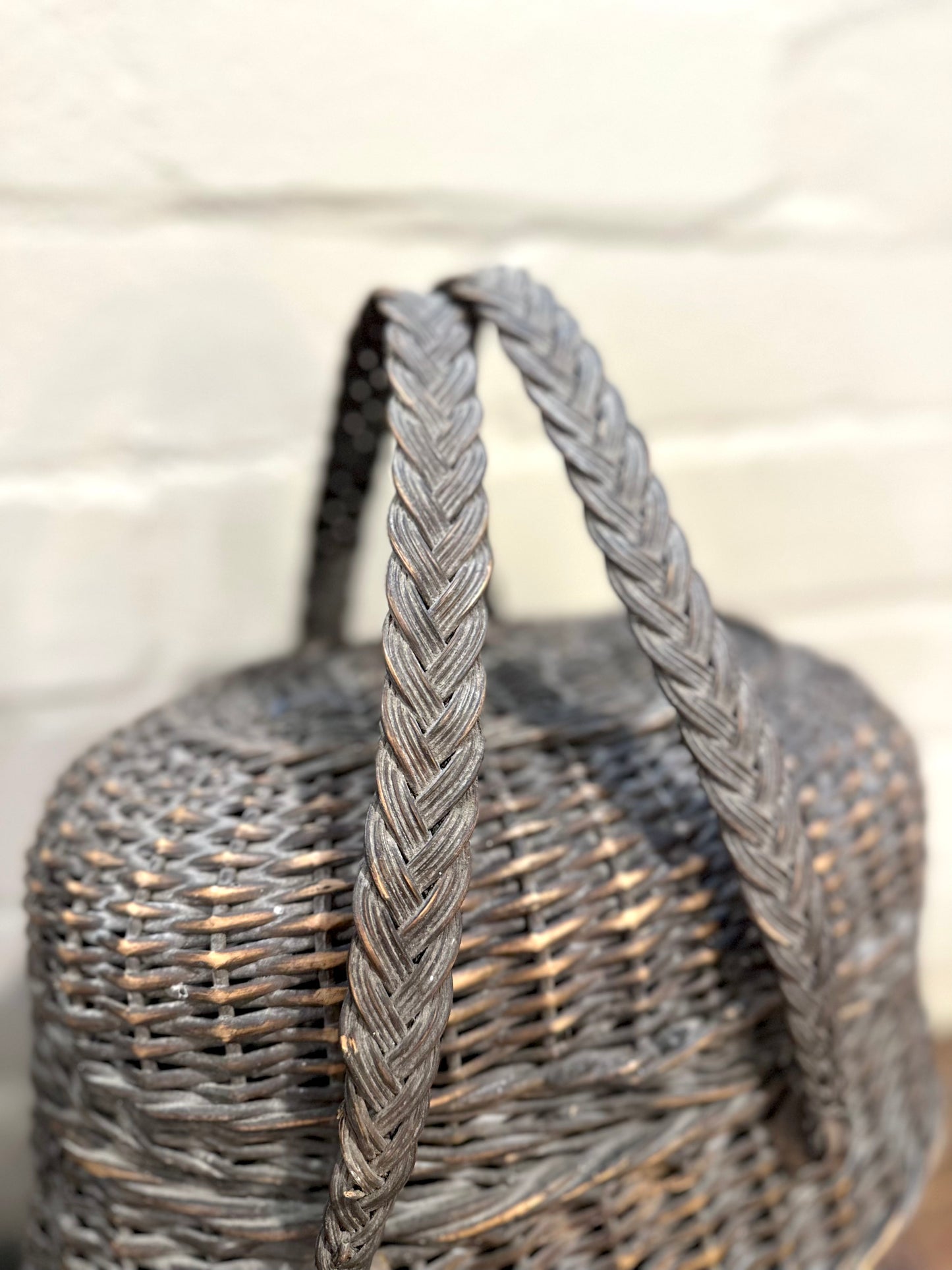 Antique French Large Woven Basket