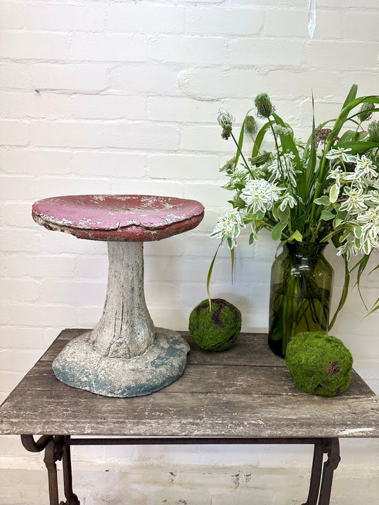 Antique French Large Outdoor Concrete Mushroom