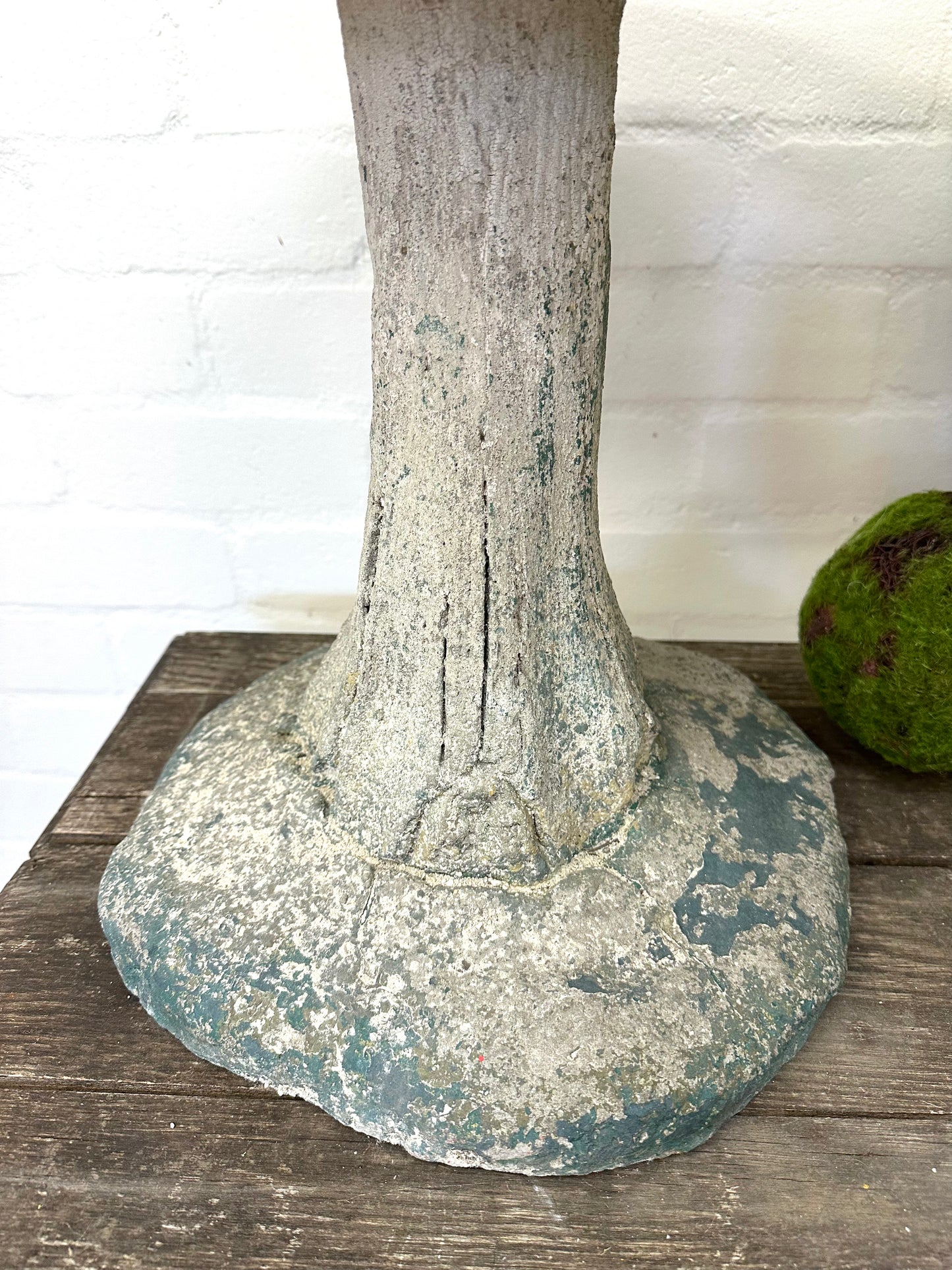 Antique French Large Outdoor Concrete Mushroom
