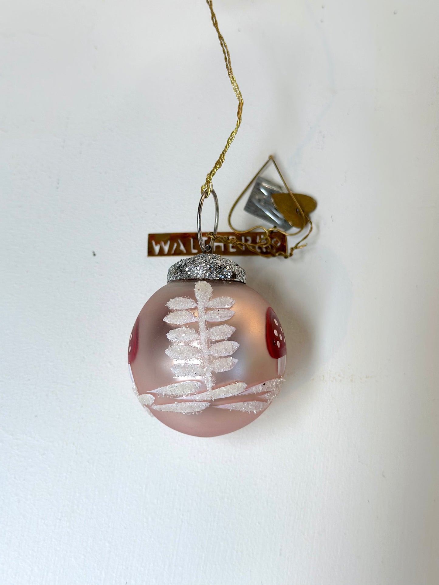 Walther & Co. Mini Rose Pink Glass Ball - Mushroom