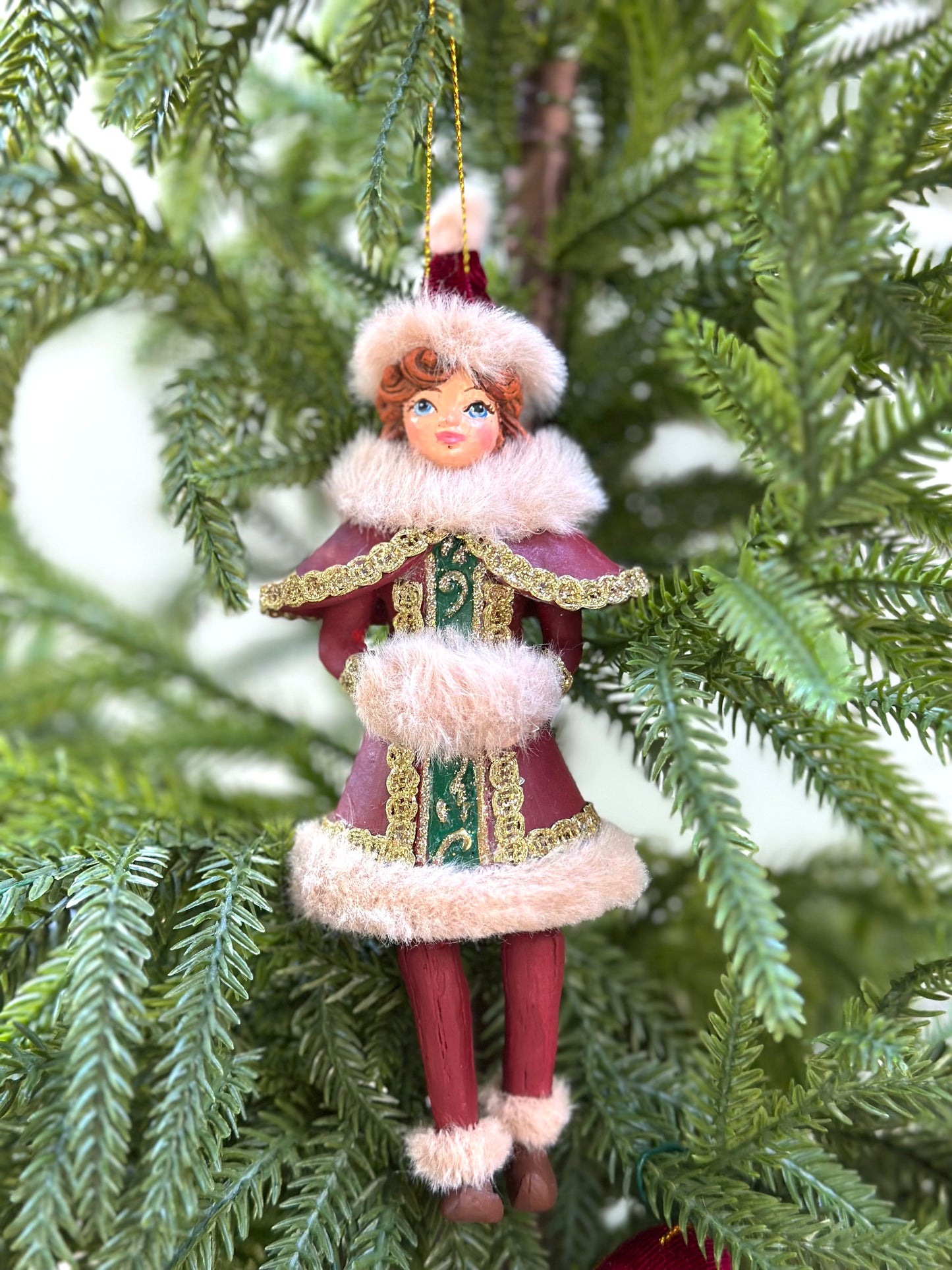 Woodland Santa & Elves - Hanging Ornaments