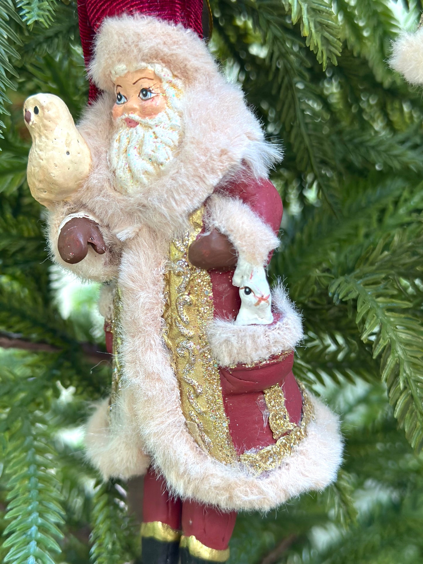 Woodland Santa & Elves - Hanging Ornaments