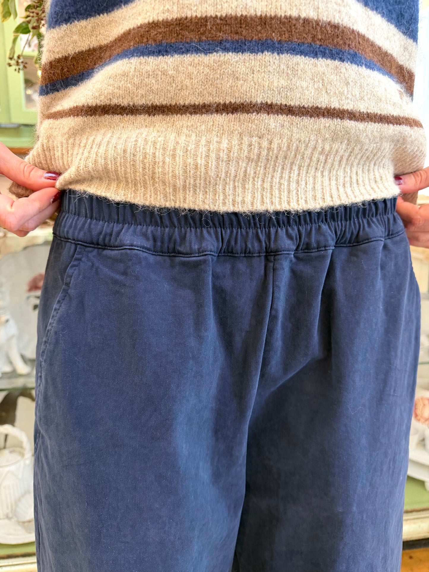 Aequamente Wide Leg Pants - Navy