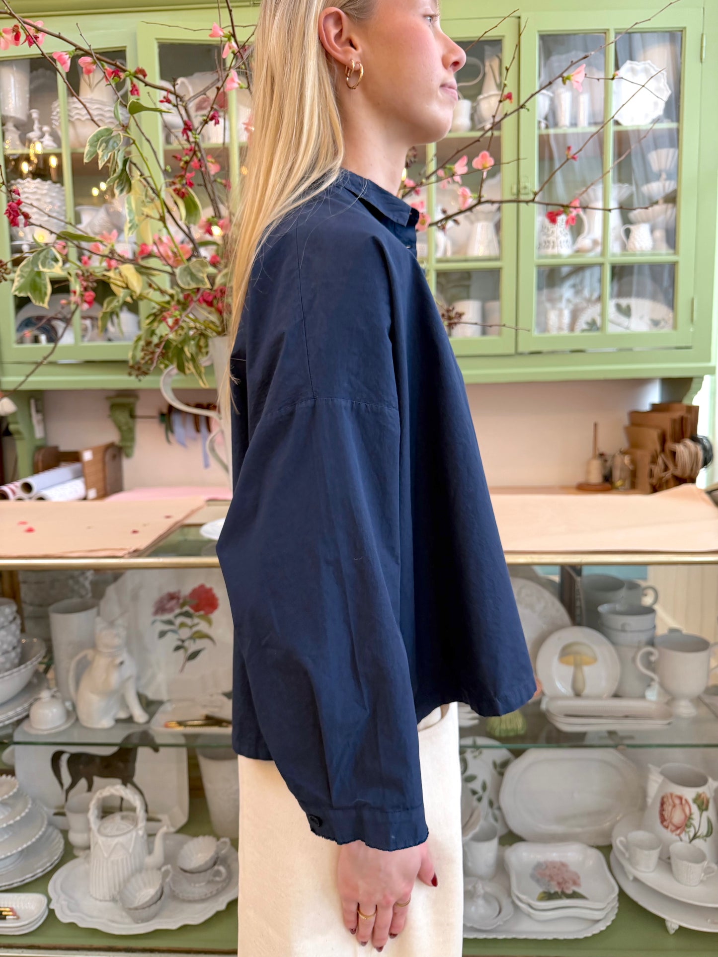 Aequamente Button Up Shirt - Navy