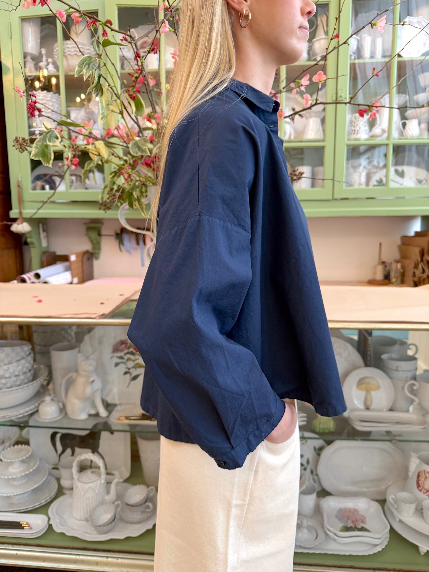 Aequamente Button Up Shirt - Navy