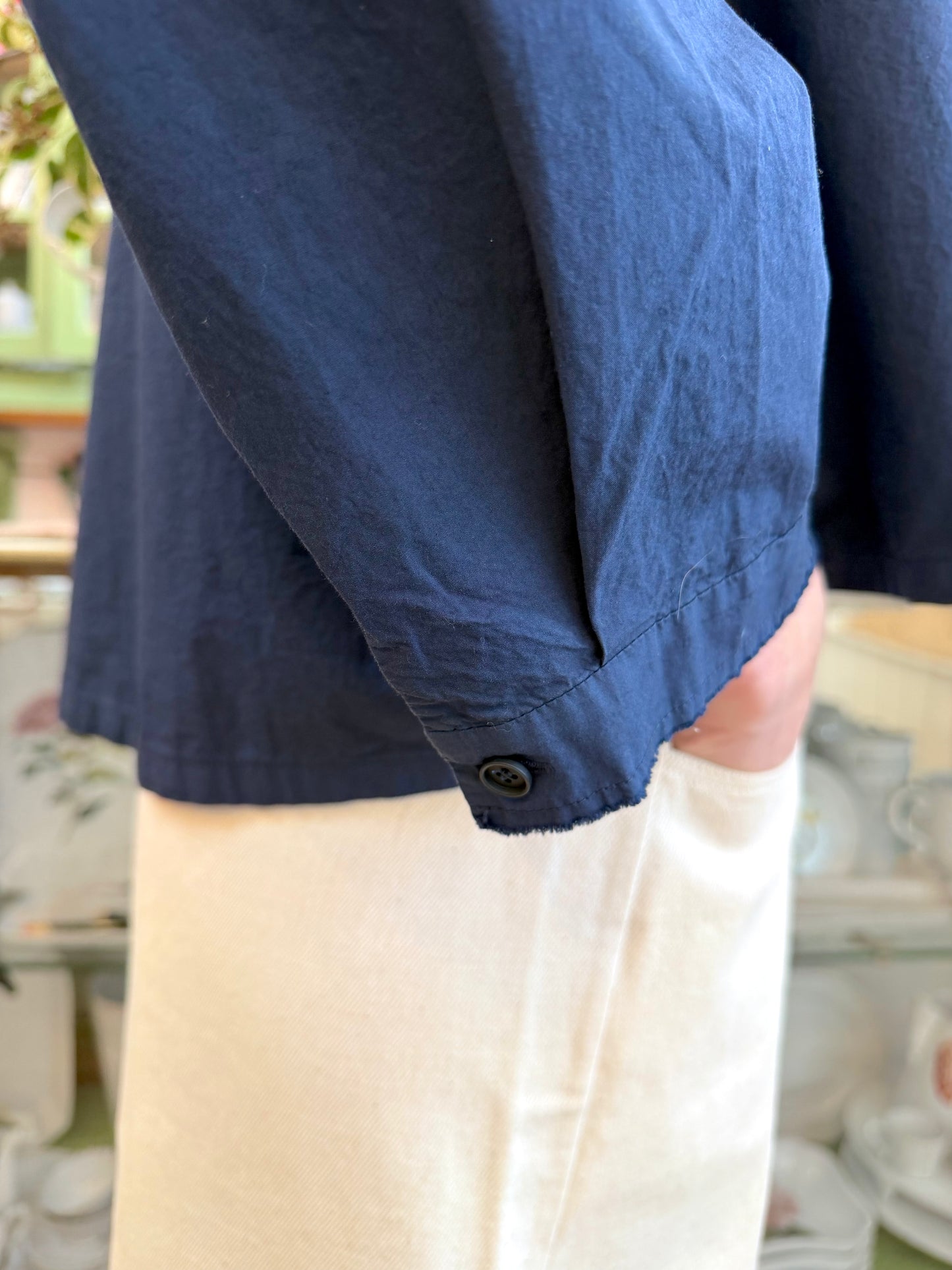 Aequamente Button Up Shirt - Navy
