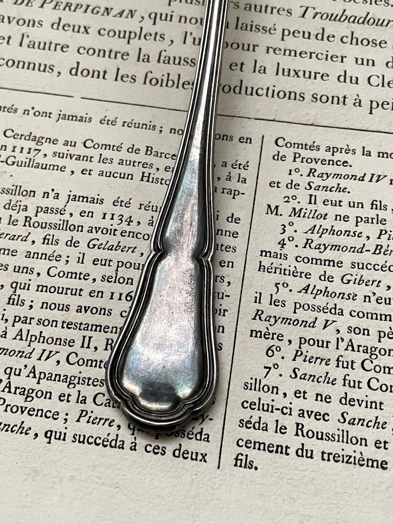 Antique French Silver Scalloped Sugar Sprinkling Spoons I Lily Pond